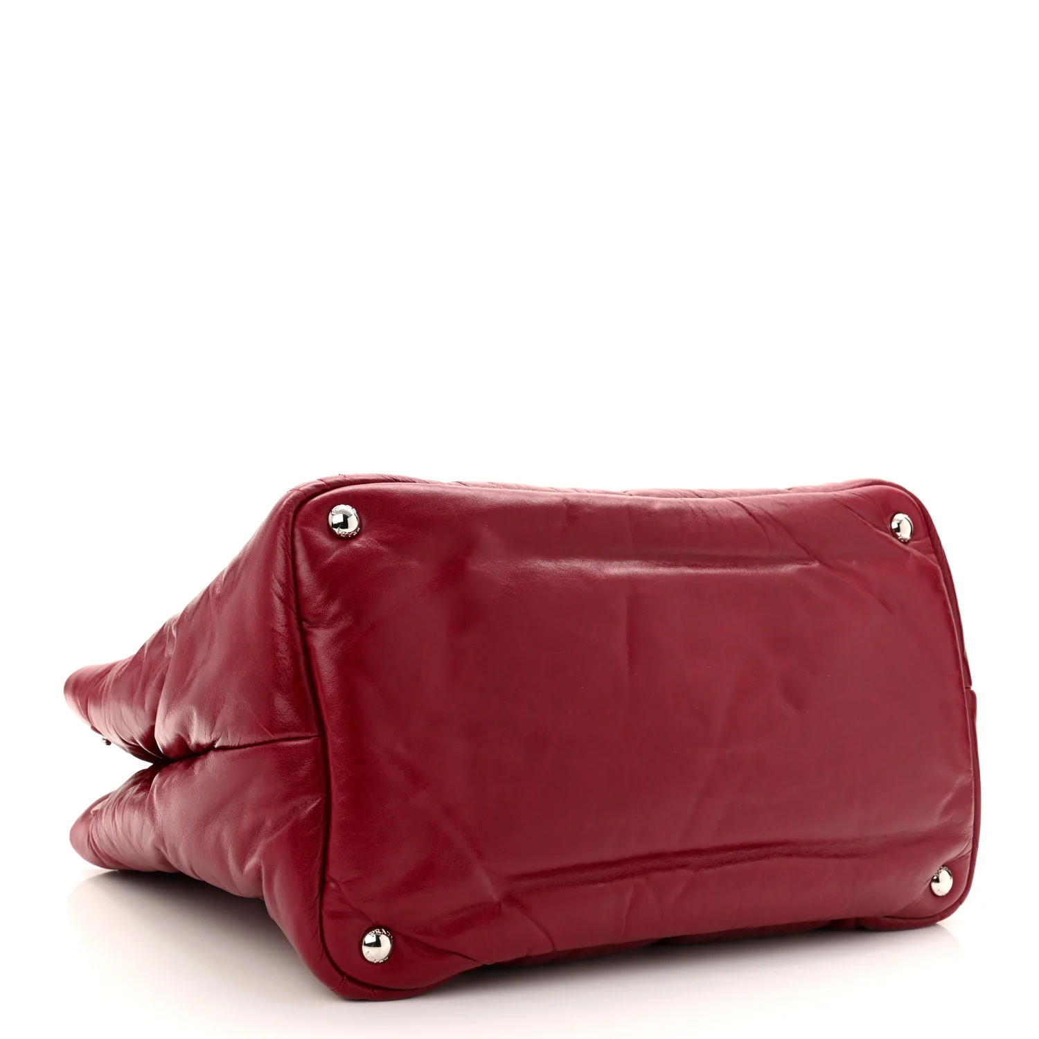 Nappa Bomber Tote Cherry - Image 4