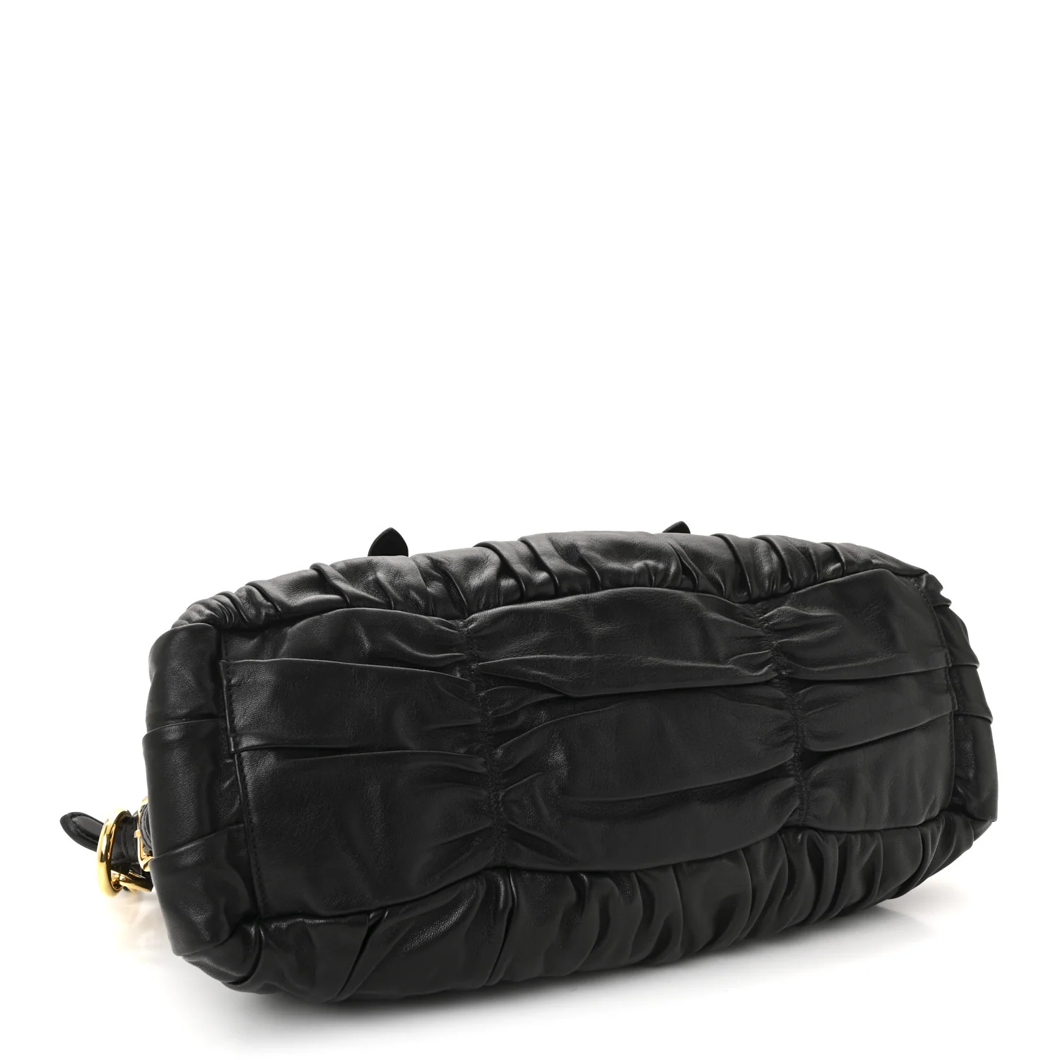 Nappa Gaufre Shopping Satchel Black - Image 4