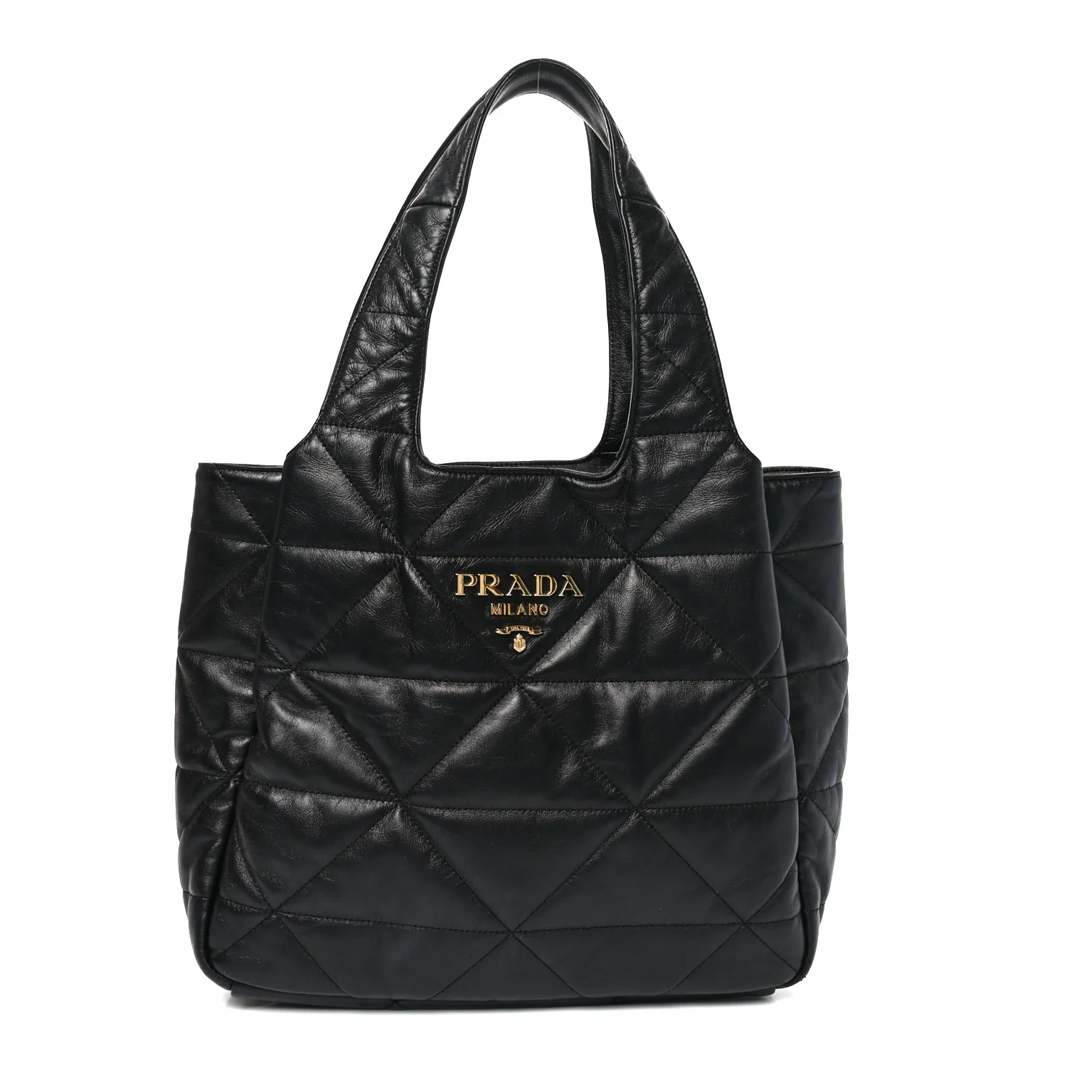 Nappa Quilted Medium Dynamique Tote Black