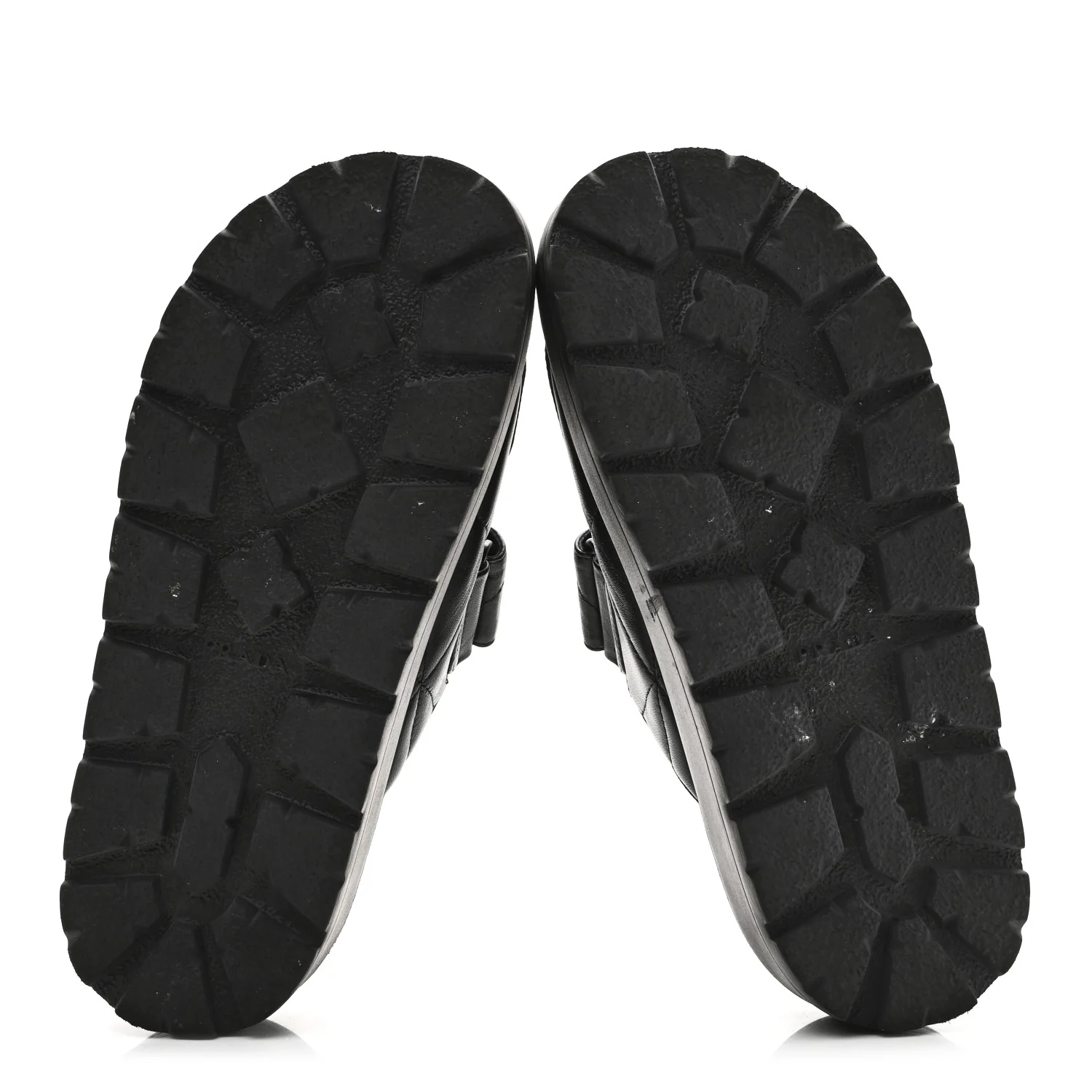 Nappa Quilted Padded Logo Platform Slide Sandals 38 Black - Image 7