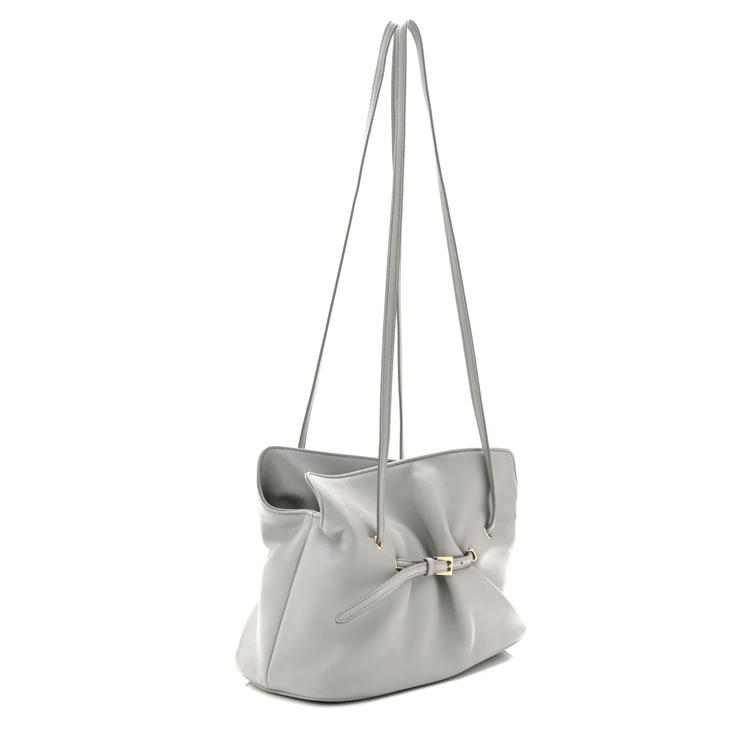 Nappa Small Dada Shoulder Bag Granite Gray - Image 3
