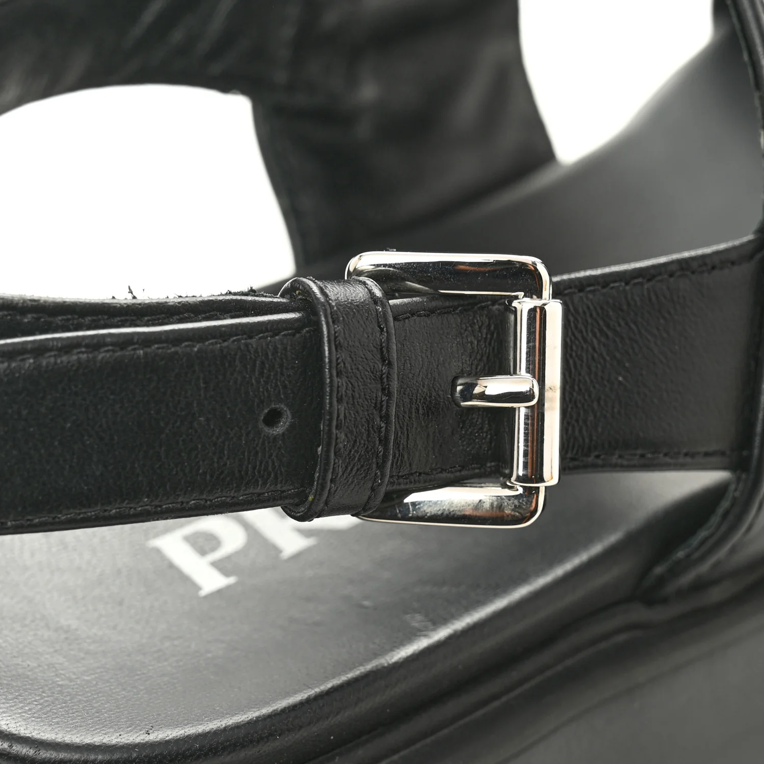 Nappa Soft Logo Padded Monolith 55mm Sandals 37.5 Black - Image 11