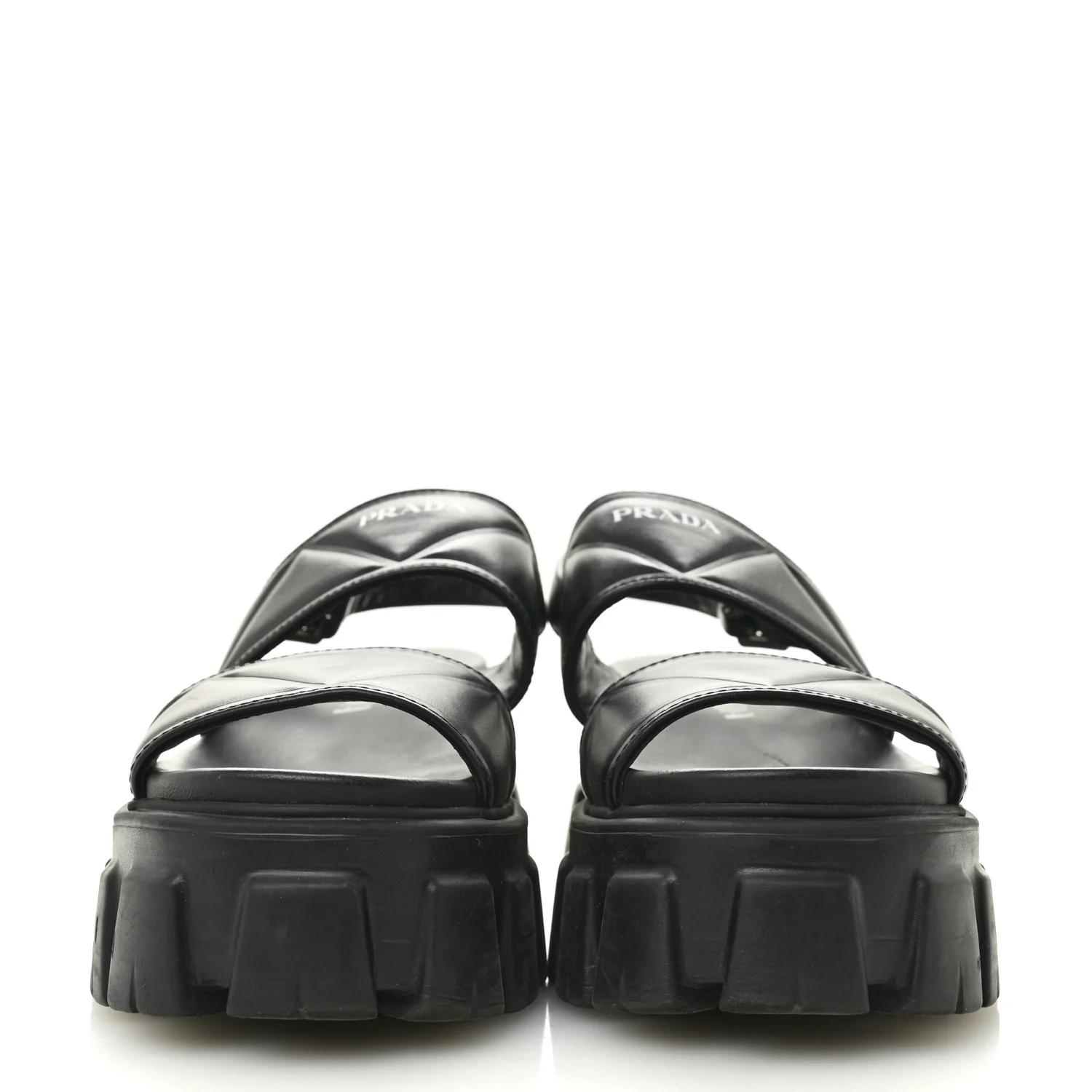 Nappa Soft Logo Padded Monolith 55mm Sandals 37.5 Black - Image 3