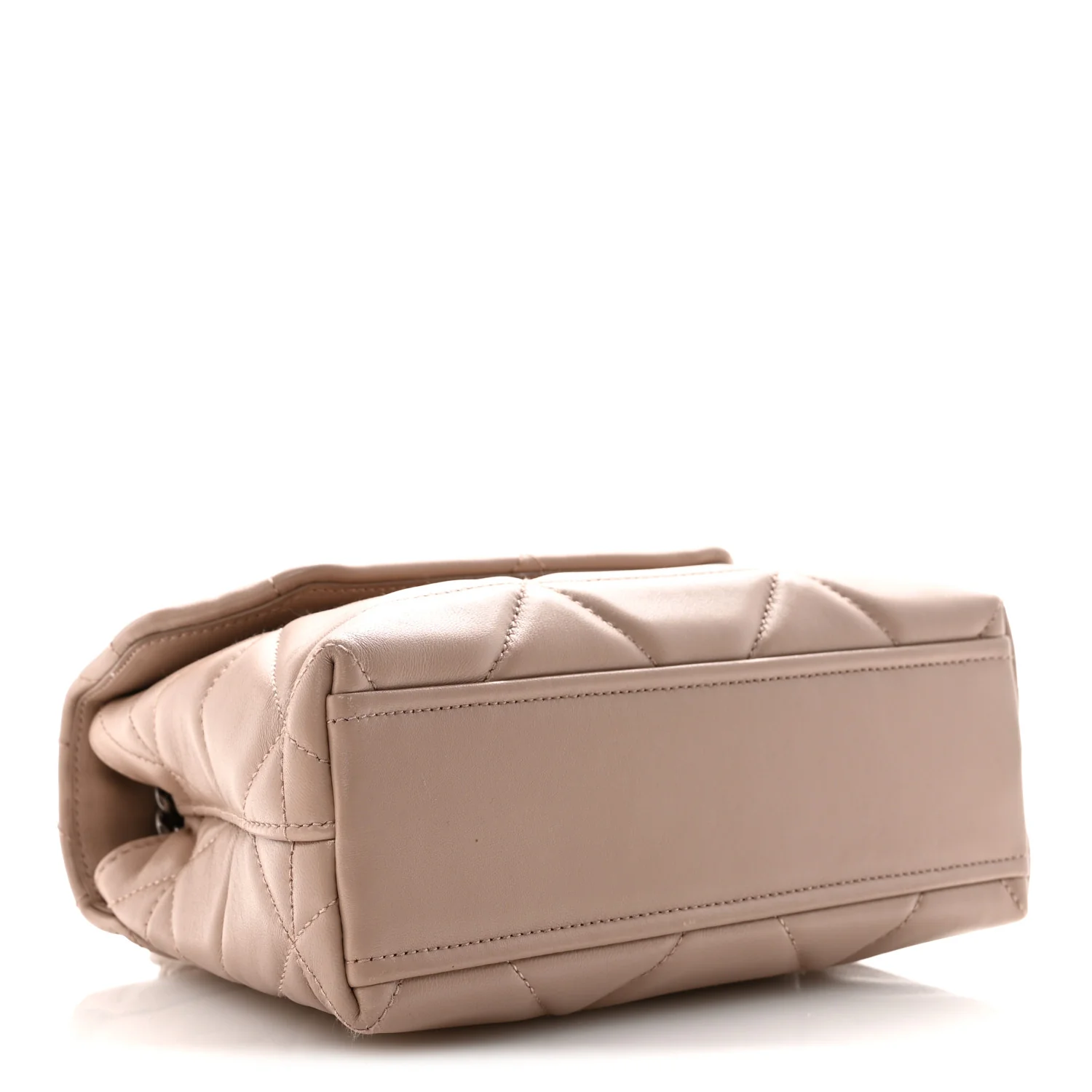 Nappa Triangle Stitched Small Spectrum Bag Cipria - Image 4