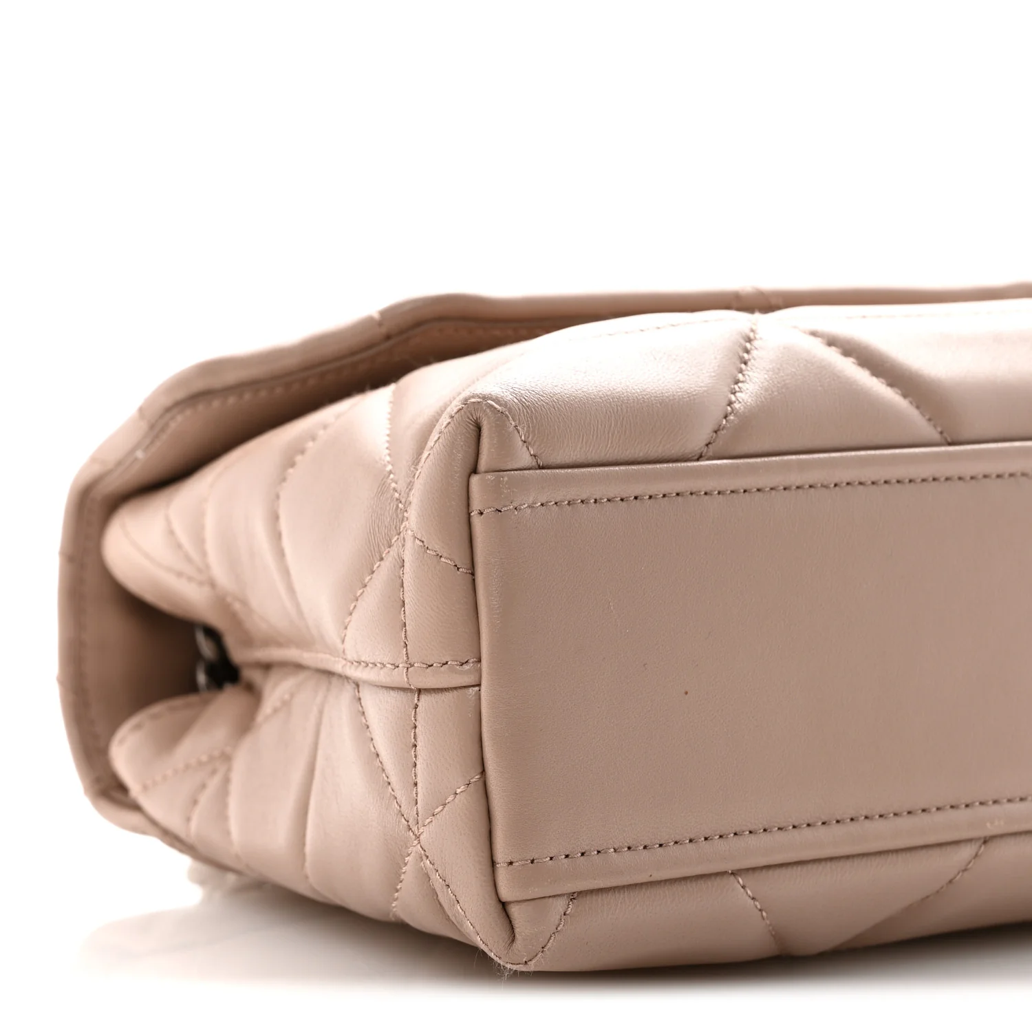 Nappa Triangle Stitched Small Spectrum Bag Cipria - Image 8