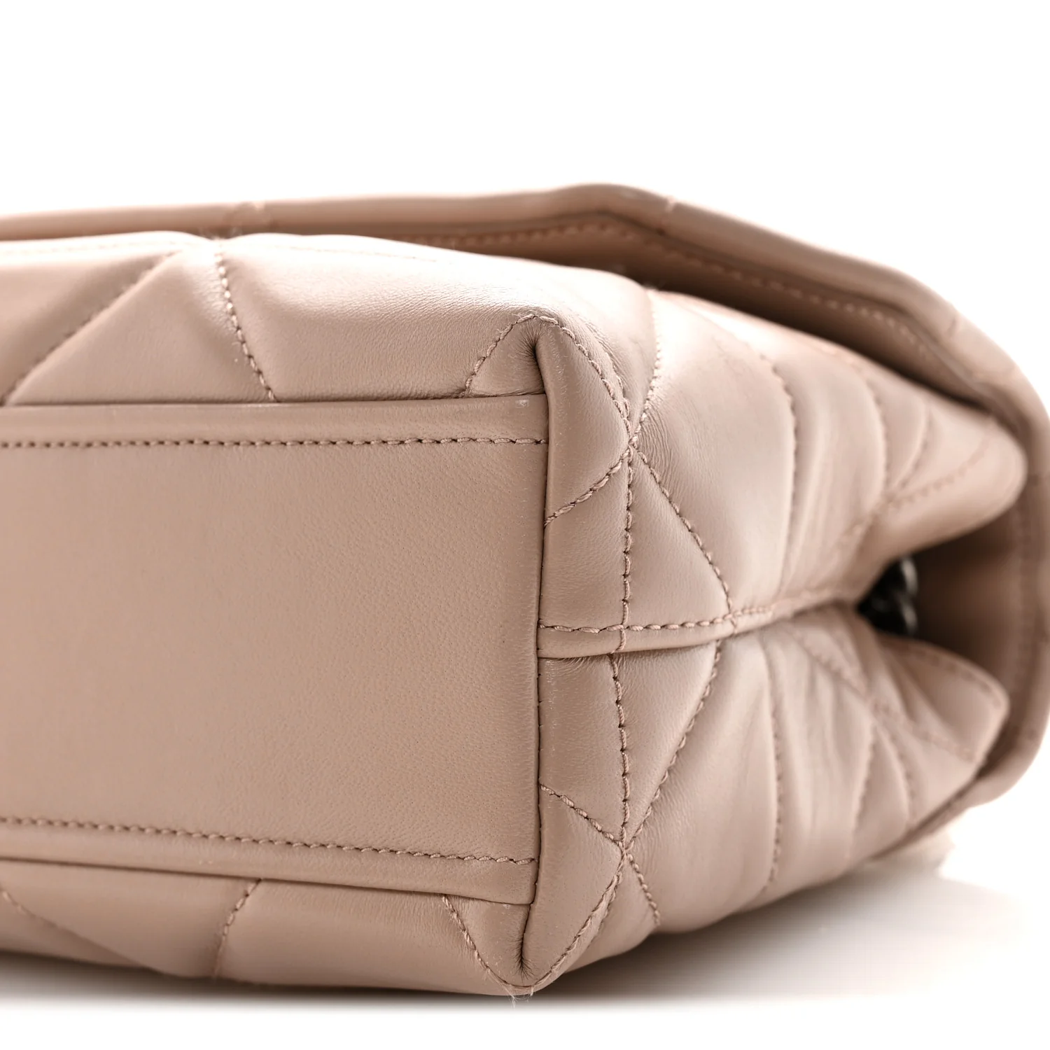 Nappa Triangle Stitched Small Spectrum Bag Cipria - Image 9