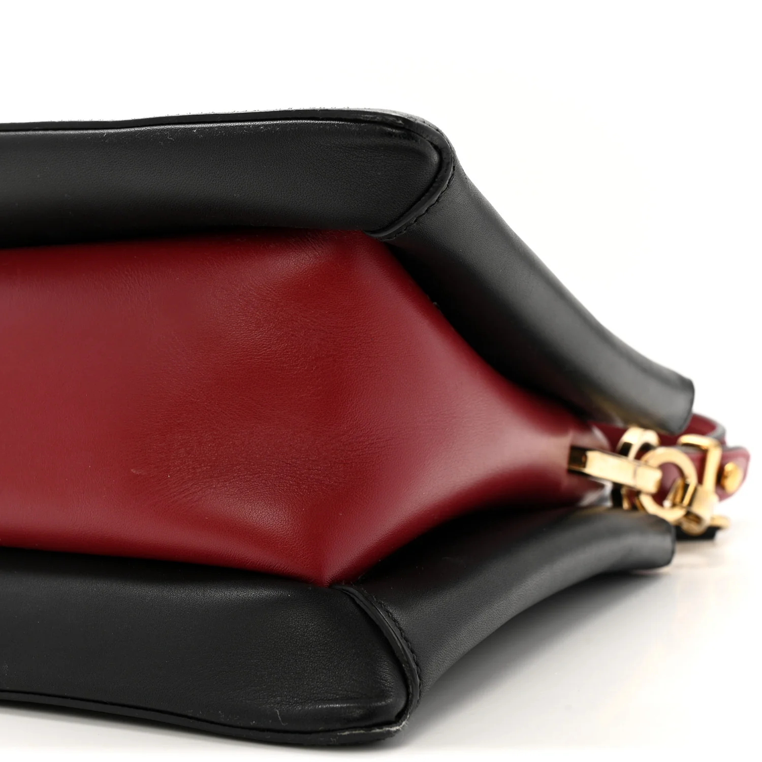New Calfskin Small Deux Shoulder Bag Black - Image 10