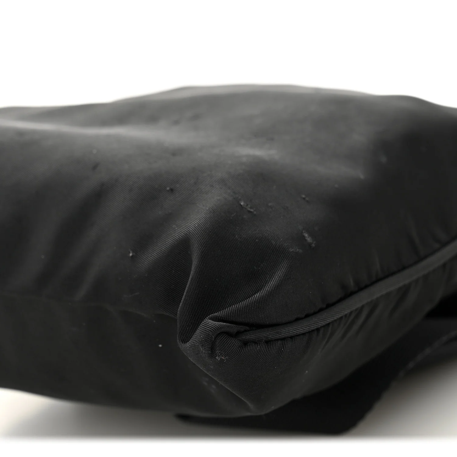 Nylon Flat Messenger Bag Black - Image 10