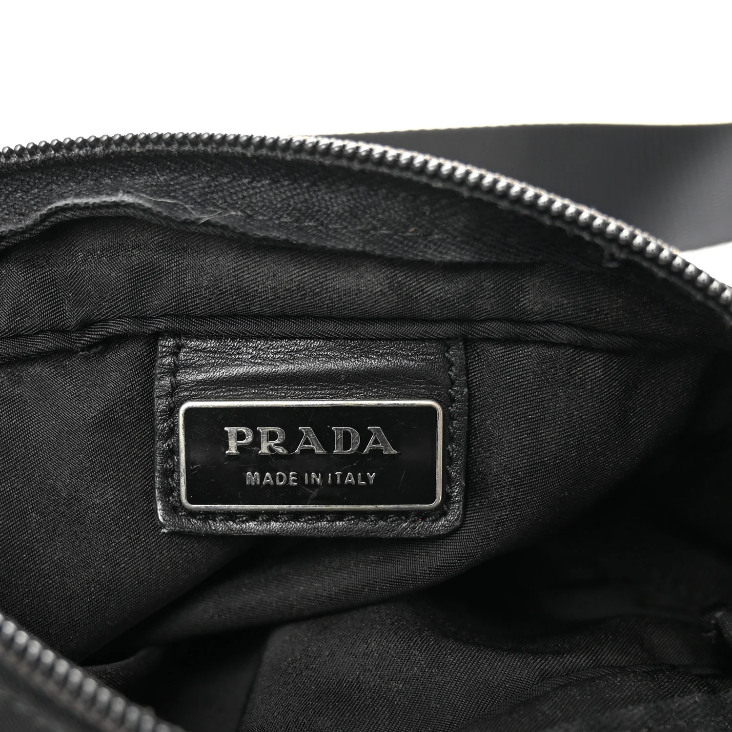 Nylon Flat Messenger Bag Black - Image 6