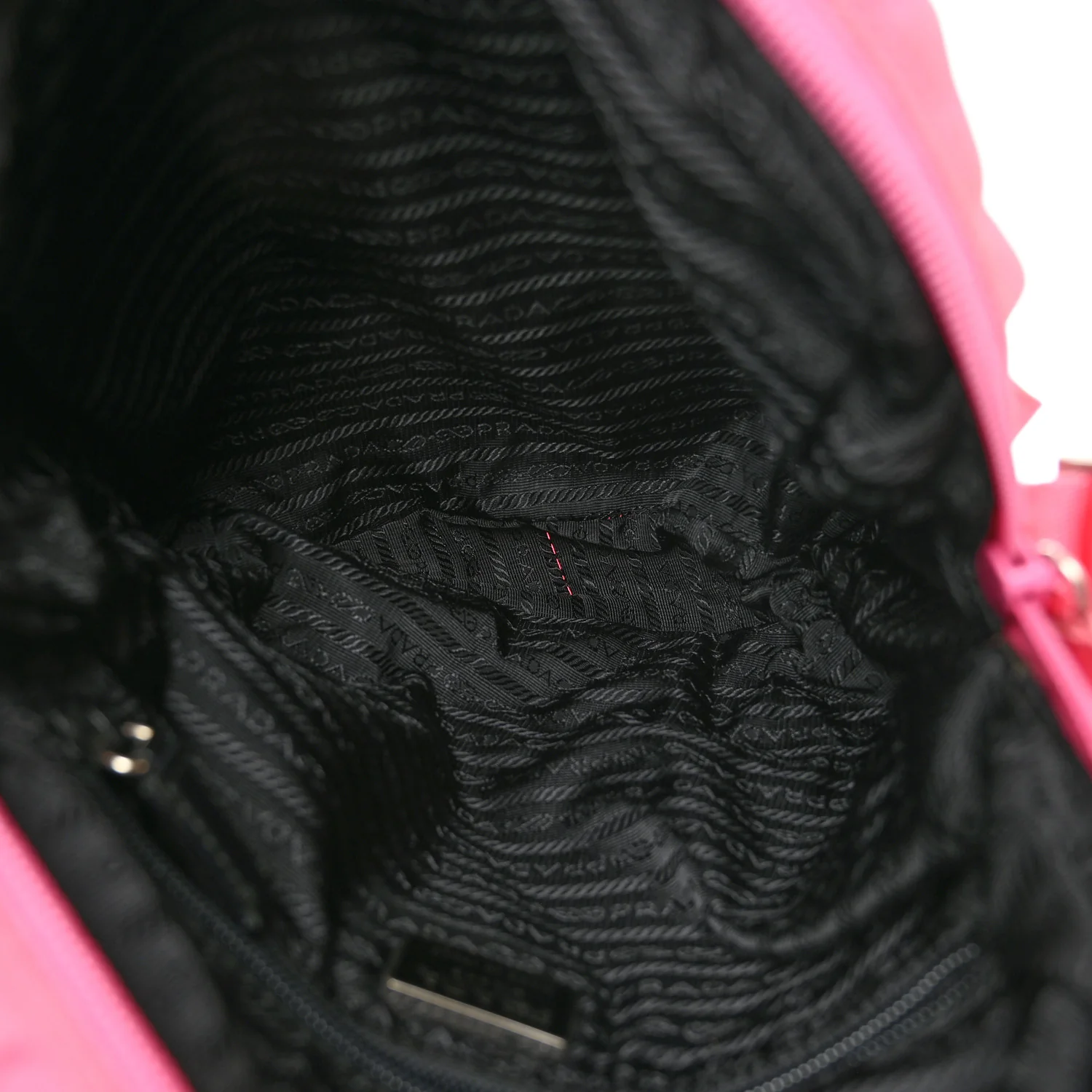 Nylon Messenger Bag Fuxia - Image 8