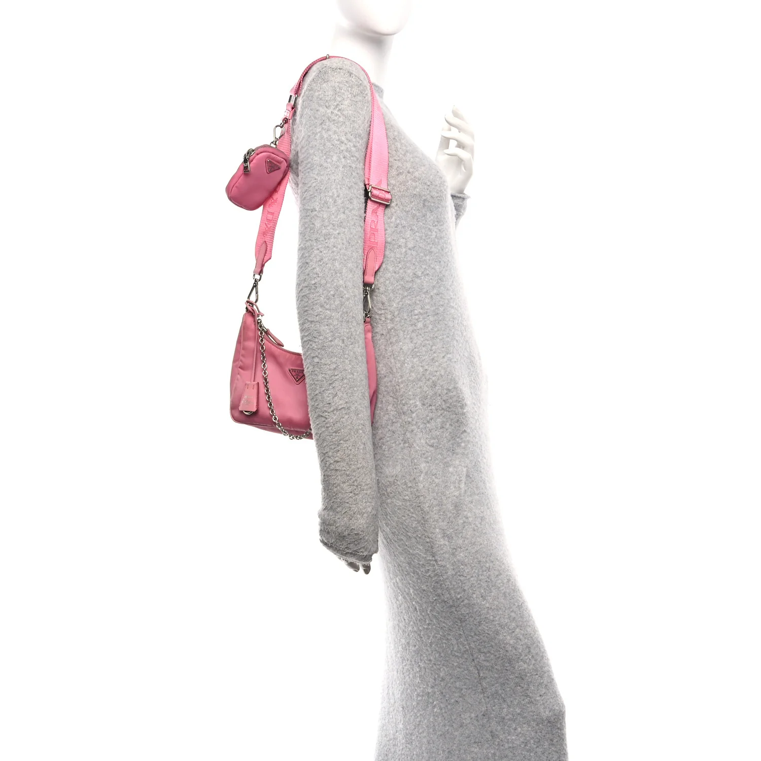 Nylon Re-Edition 2005 Shoulder Bag Begonia - Image 2
