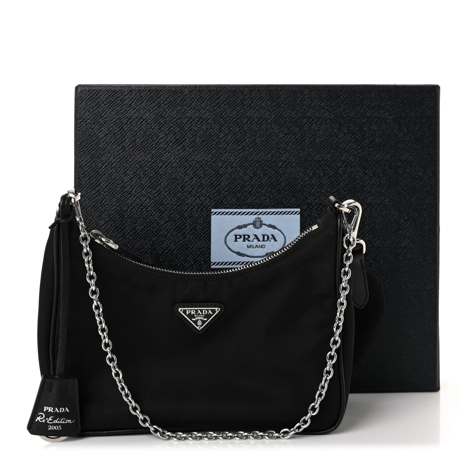 Nylon Re-Edition 2005 Shoulder Bag Black - Image 10
