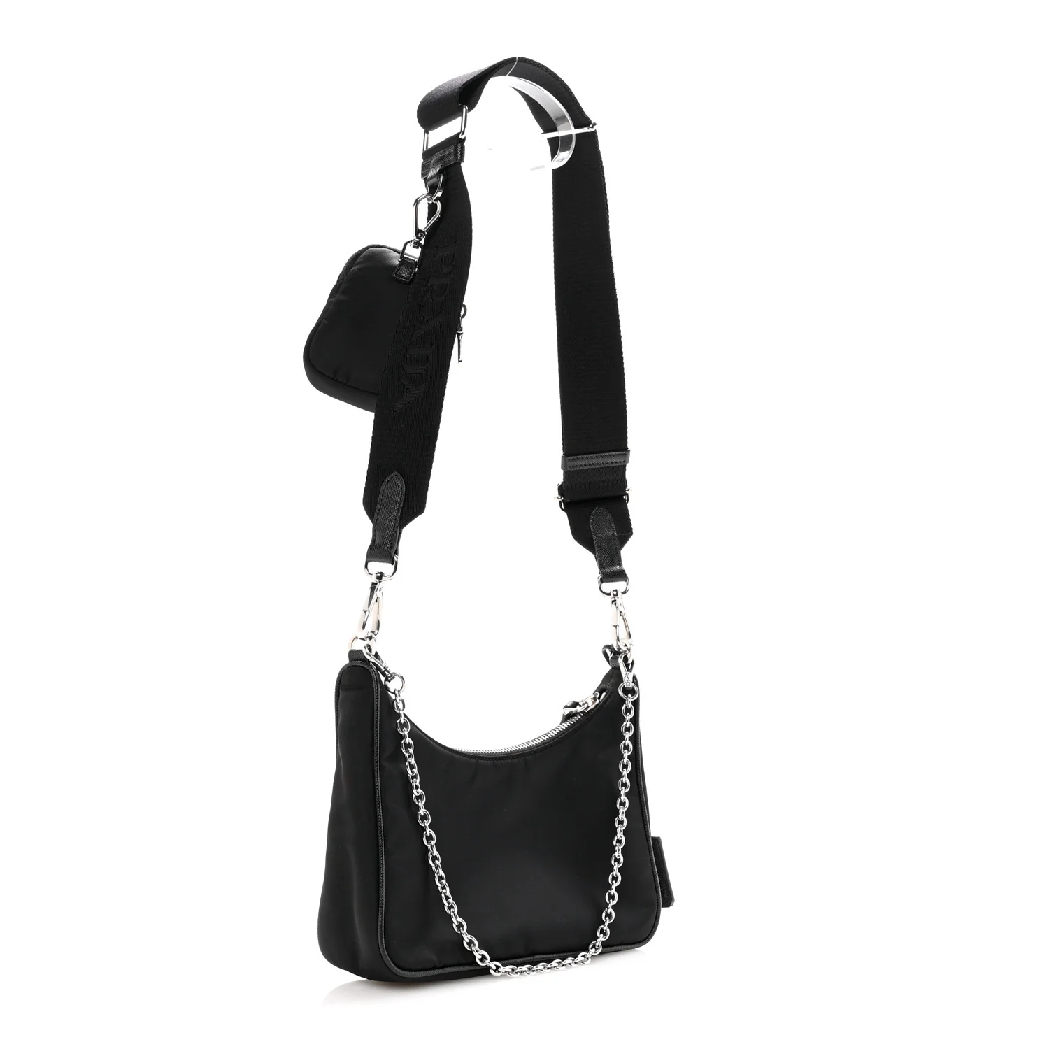 Nylon Re-Edition 2005 Shoulder Bag Black - Image 3