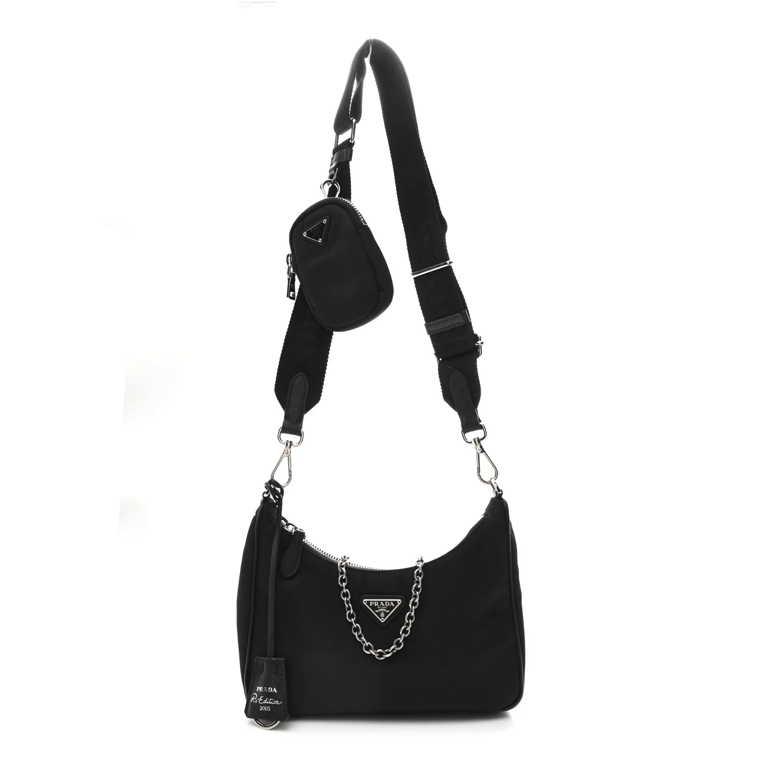 Nylon Re-Edition 2005 Shoulder Bag Black