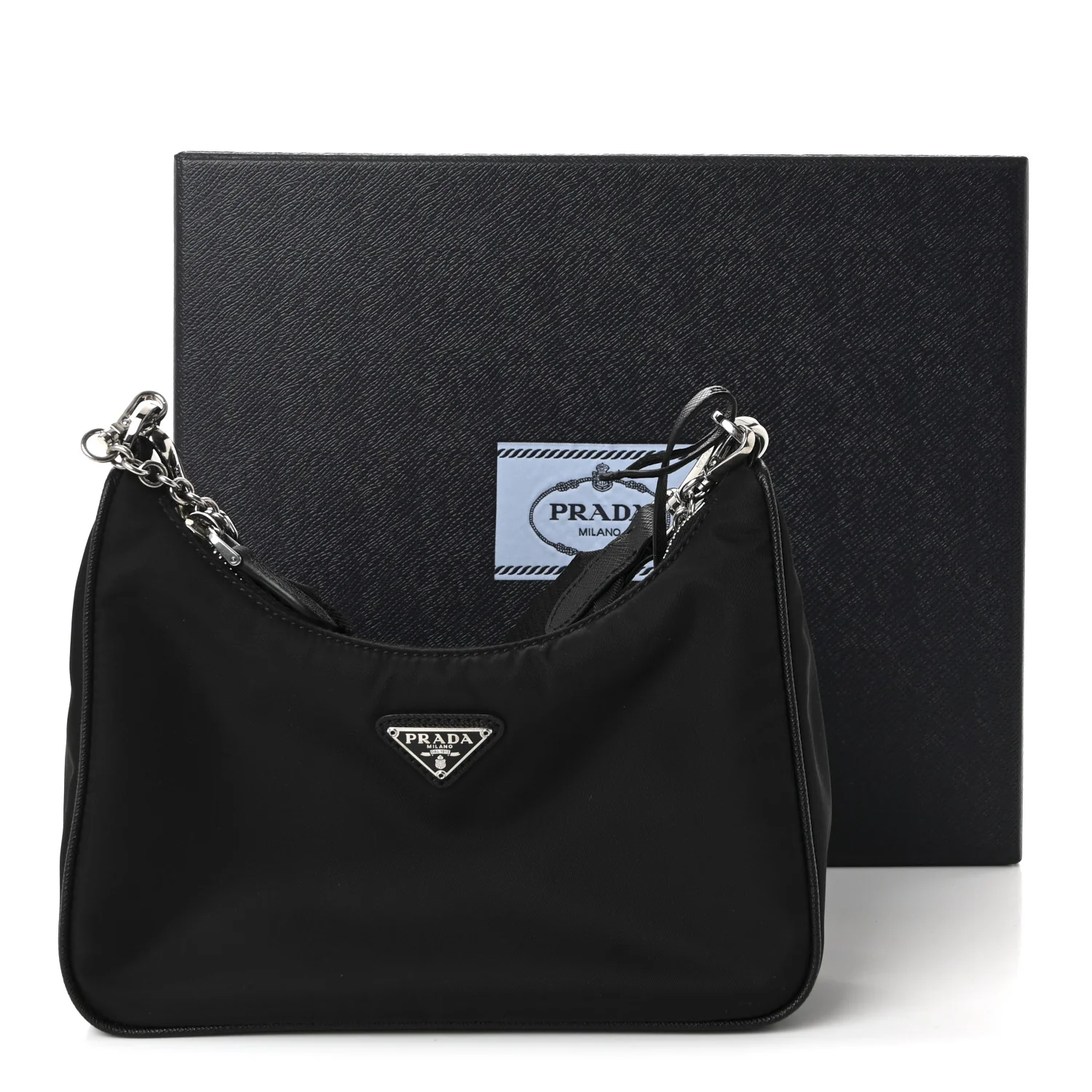 Nylon Re-Edition 2005 Shoulder Bag Black - Image 10