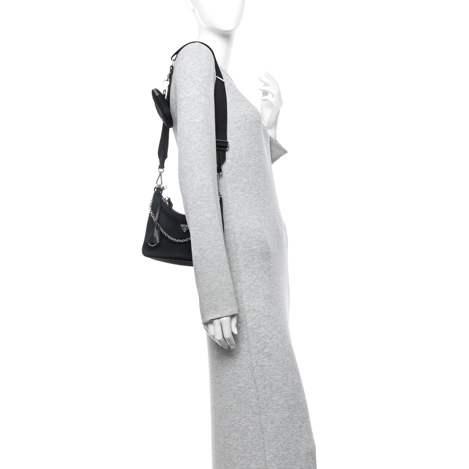Nylon Re-Edition 2005 Shoulder Bag Black - Image 2