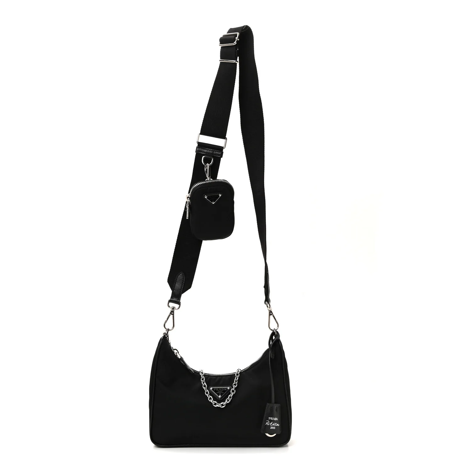 Nylon Re-Edition 2005 Shoulder Bag Black