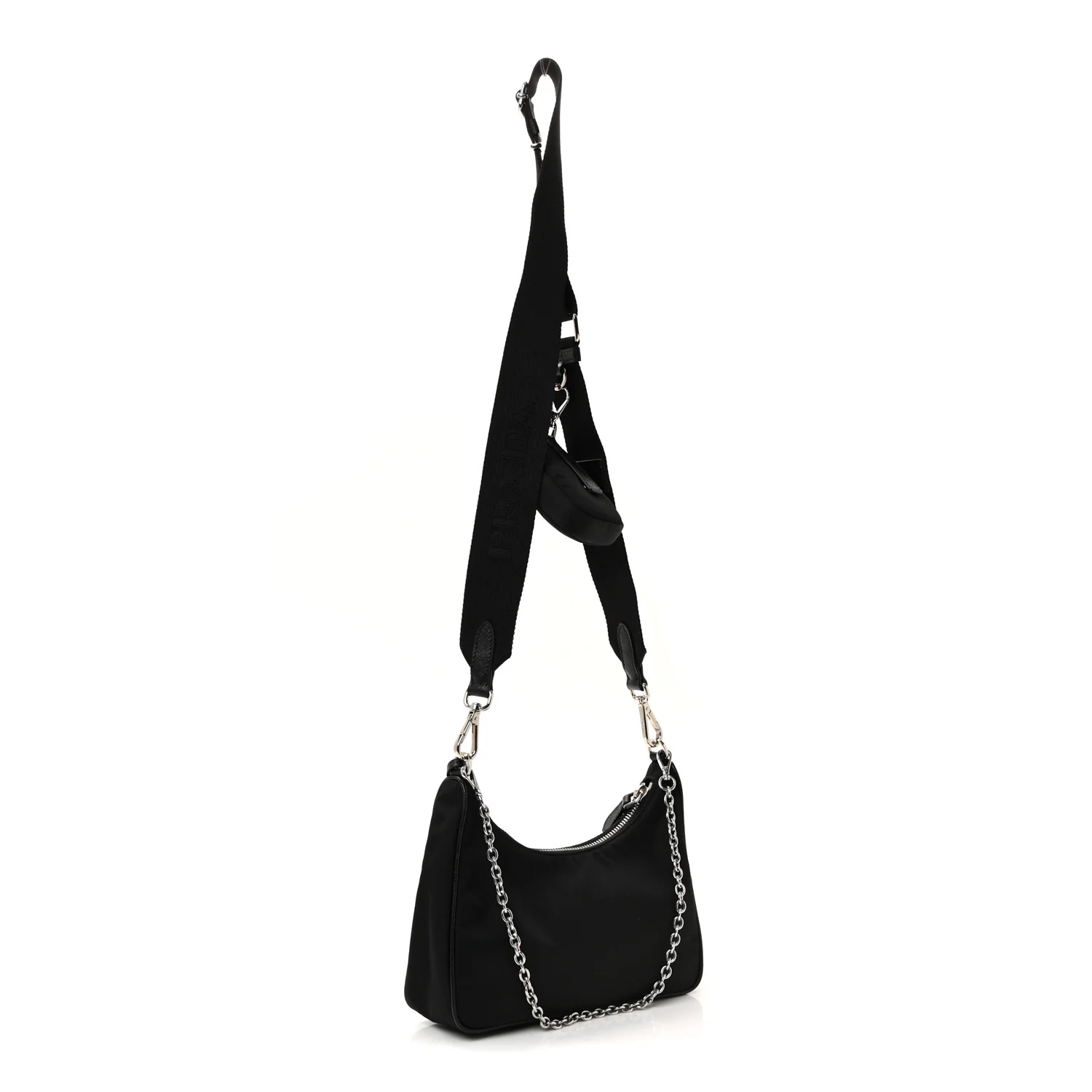 Nylon Re-Edition 2005 Shoulder Bag Black - Image 3