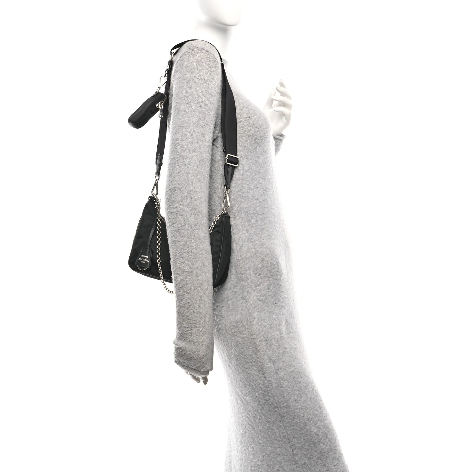 Nylon Re-Edition 2005 Shoulder Bag Black - Image 2