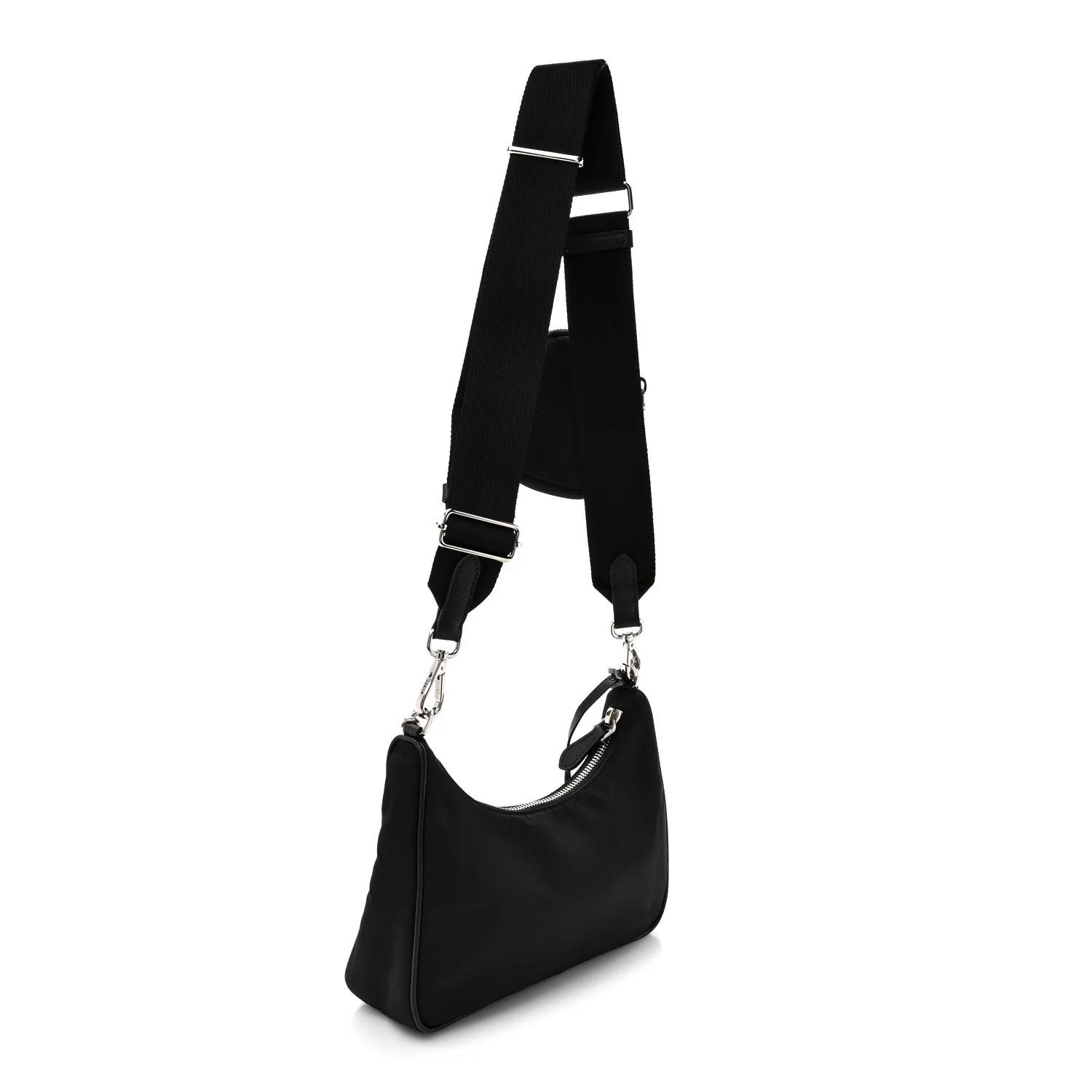 Nylon Re-Edition 2005 Shoulder Bag Black - Image 3