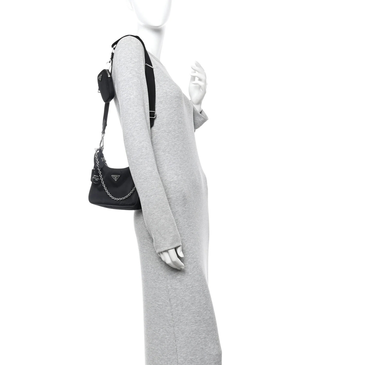Nylon Re-Edition 2005 Shoulder Bag Black - Image 2