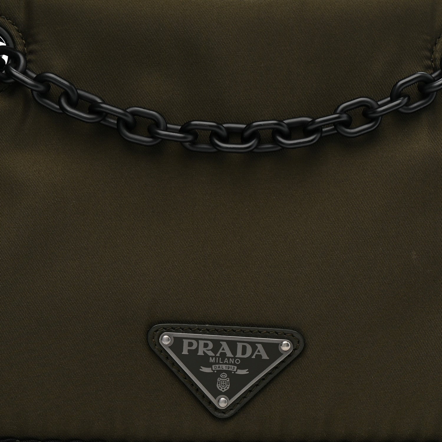 Nylon Tessuto Chain Shoulder Bag Mimetico - Image 8