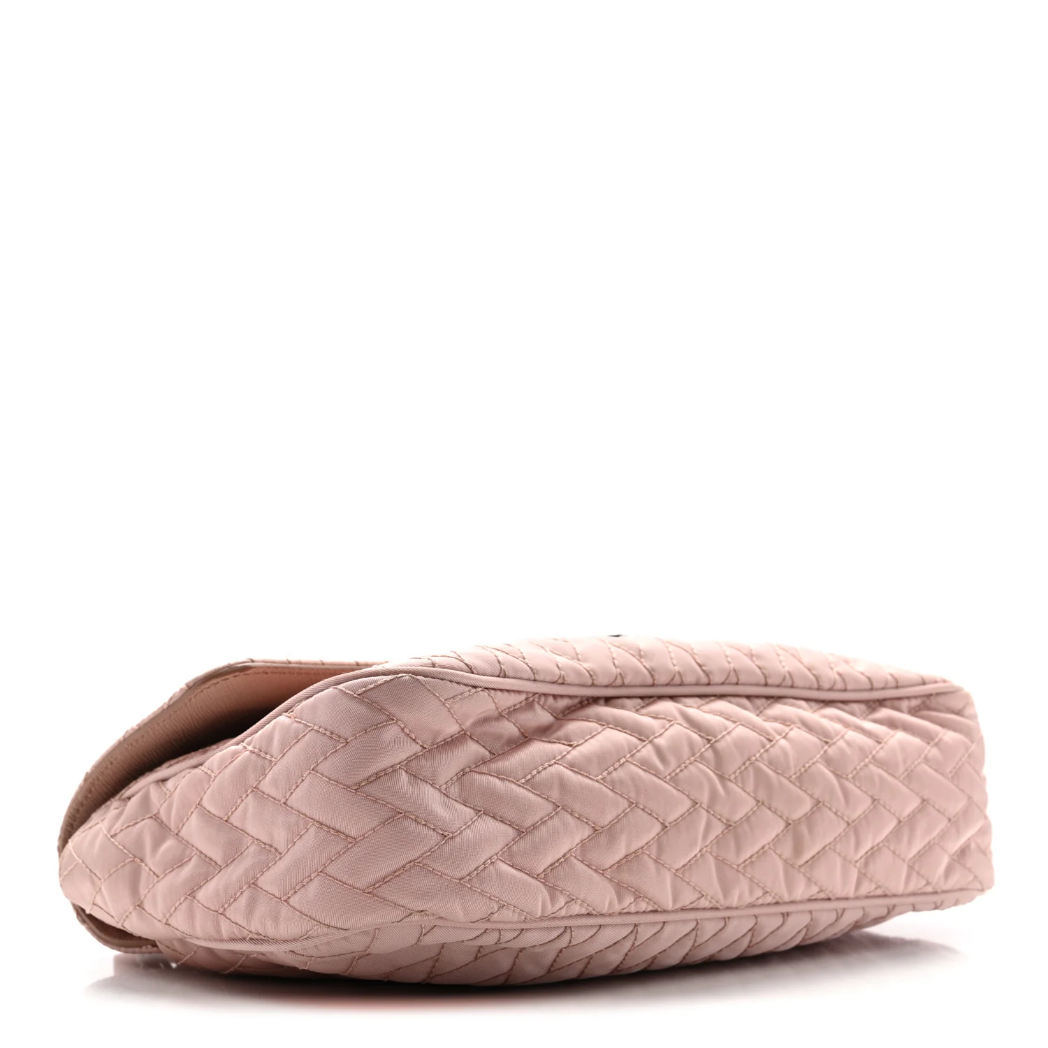 Nylon Tessuto Impunture Quilted Flap Opale - Image 4