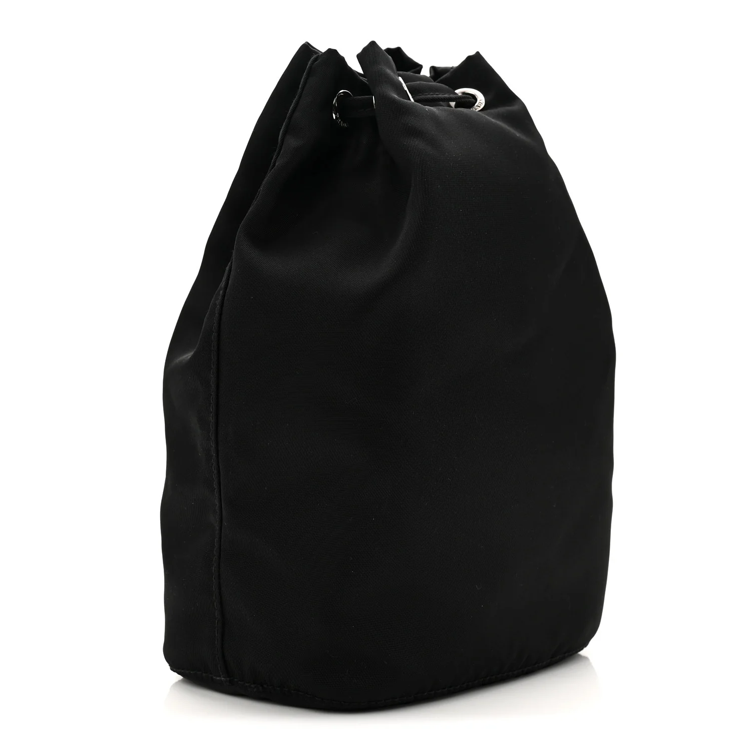 Nylon Vela Drawstring Pouch Black - Image 3