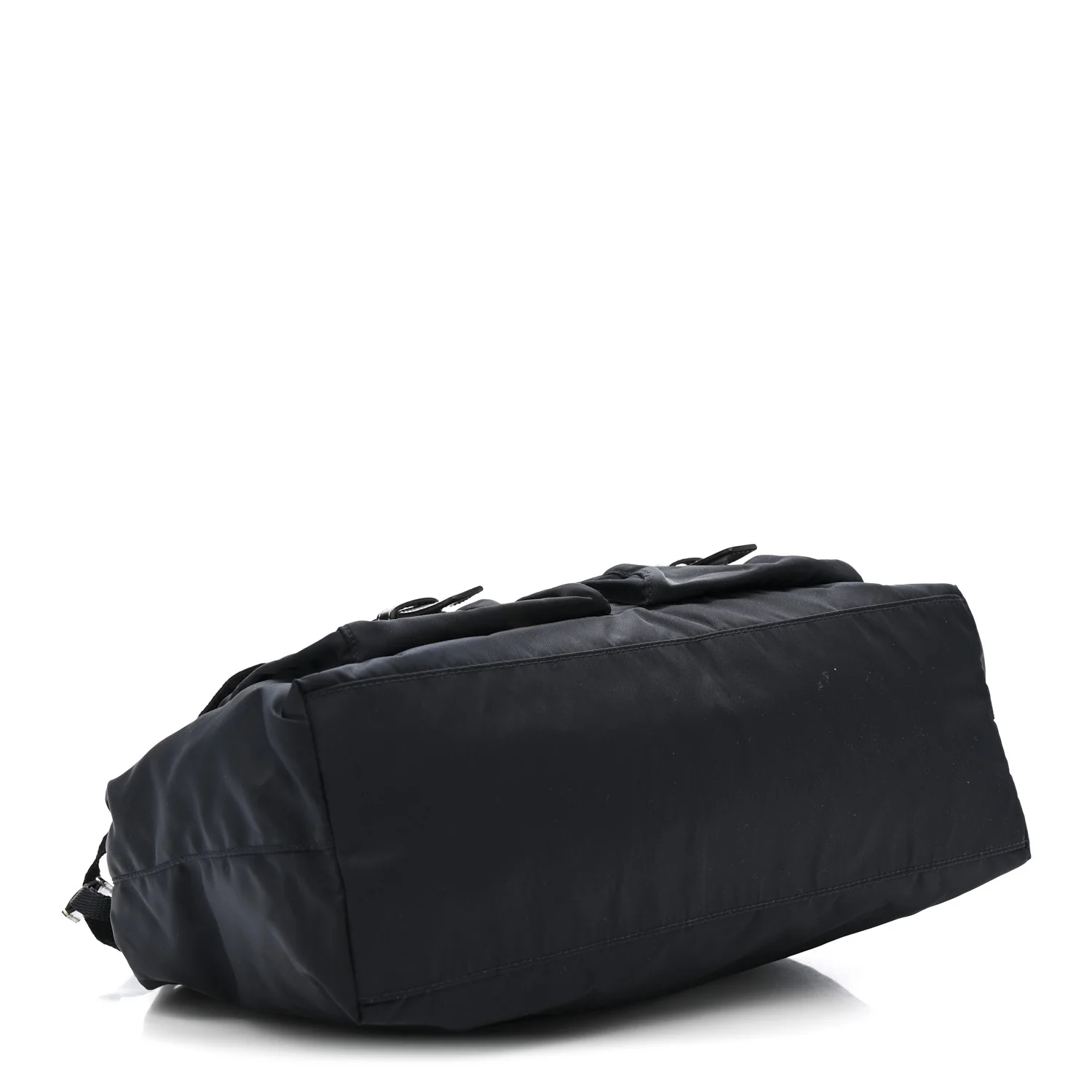 Nylon Vela Drawstring Shopping Tote Navy - Image 4