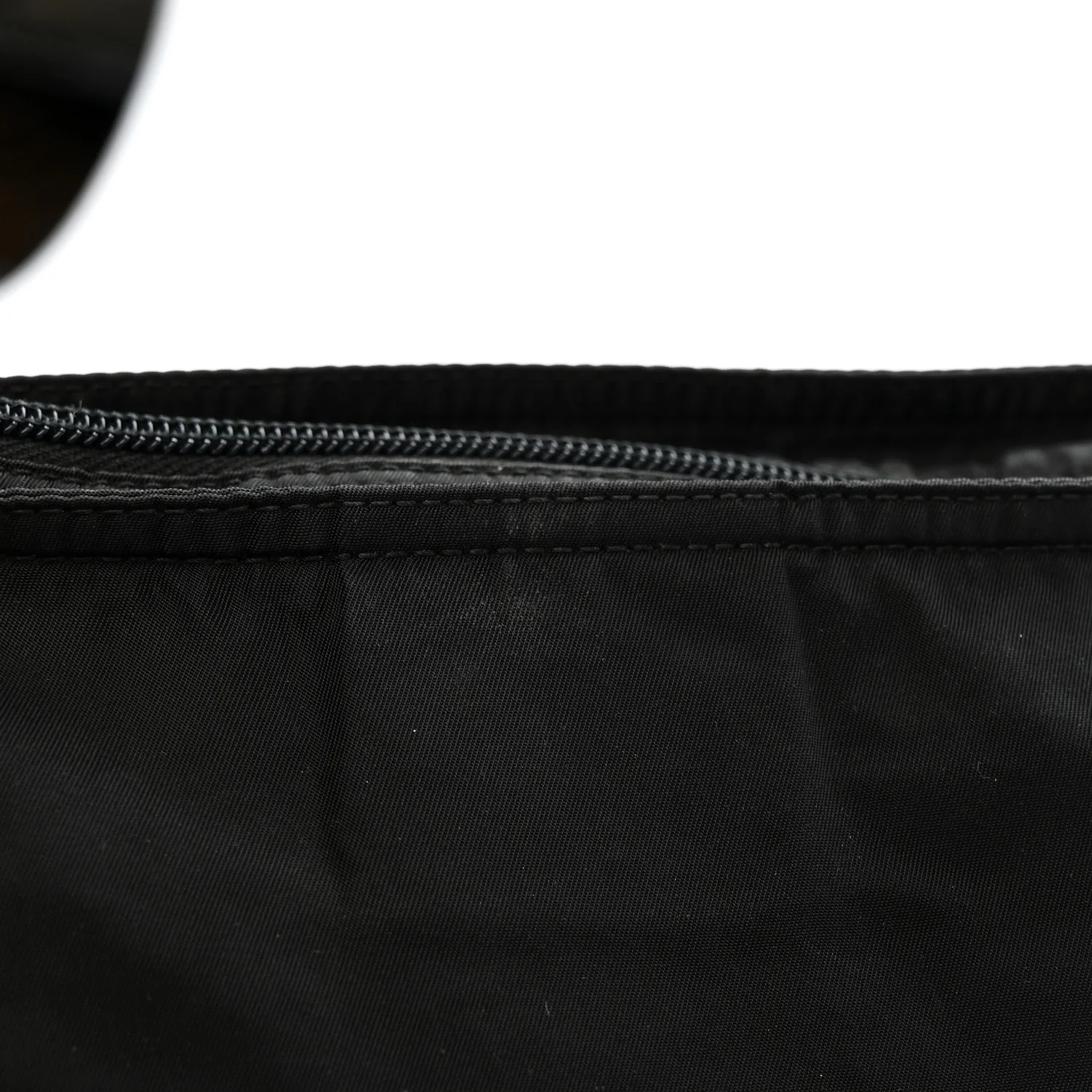 Nylon Vela Flat Messenger Bag Black - Image 11