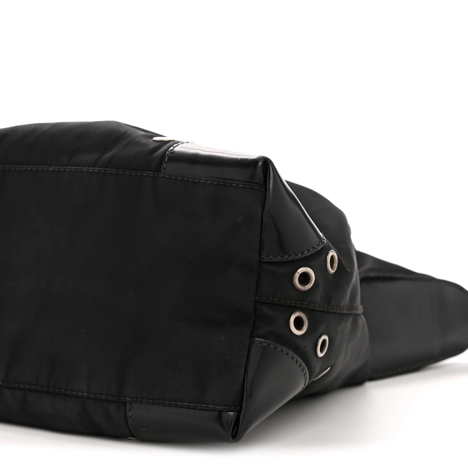 Nylon Vela Grommet Tote Black - Image 9