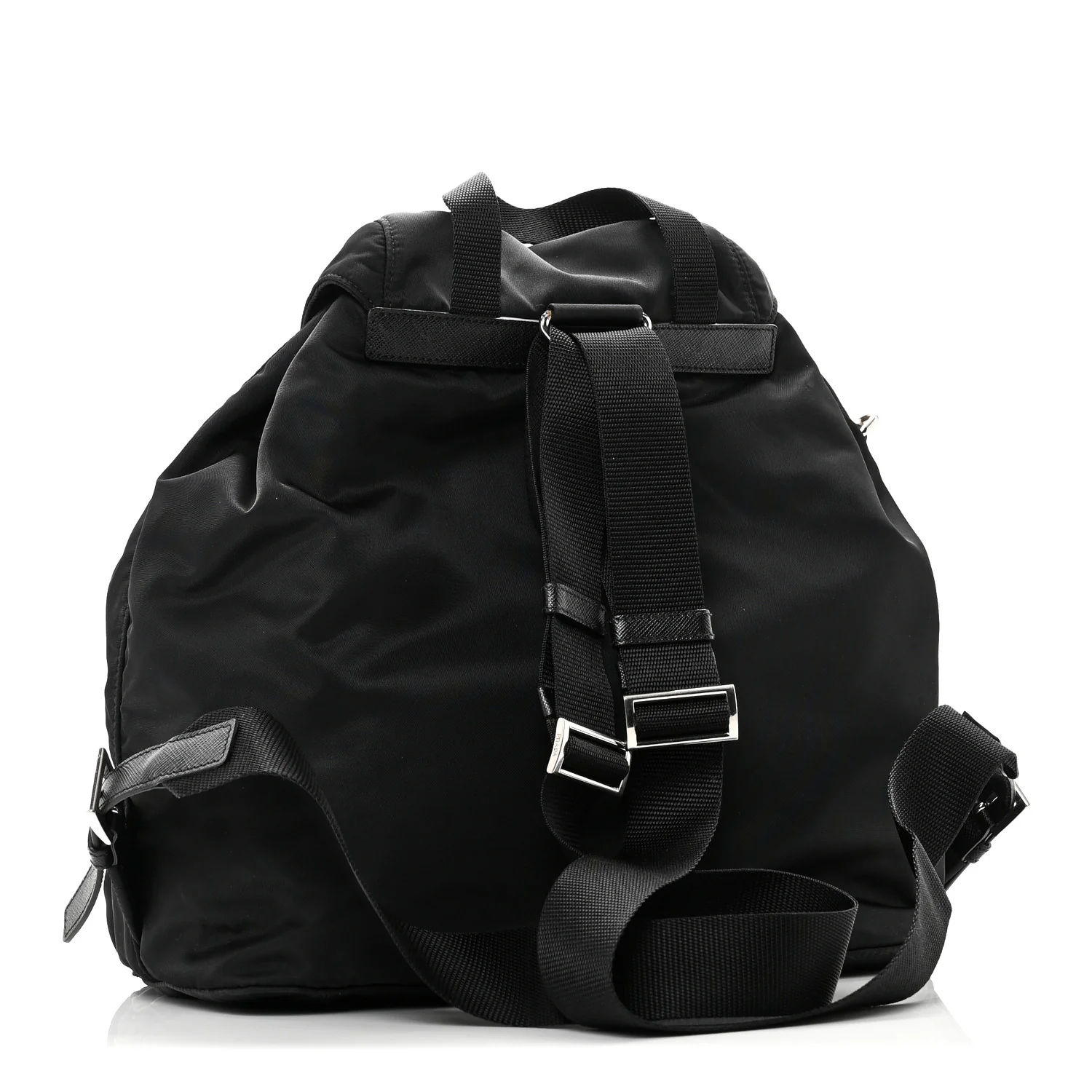 Nylon Vela Medium Backpack Black - Image 3