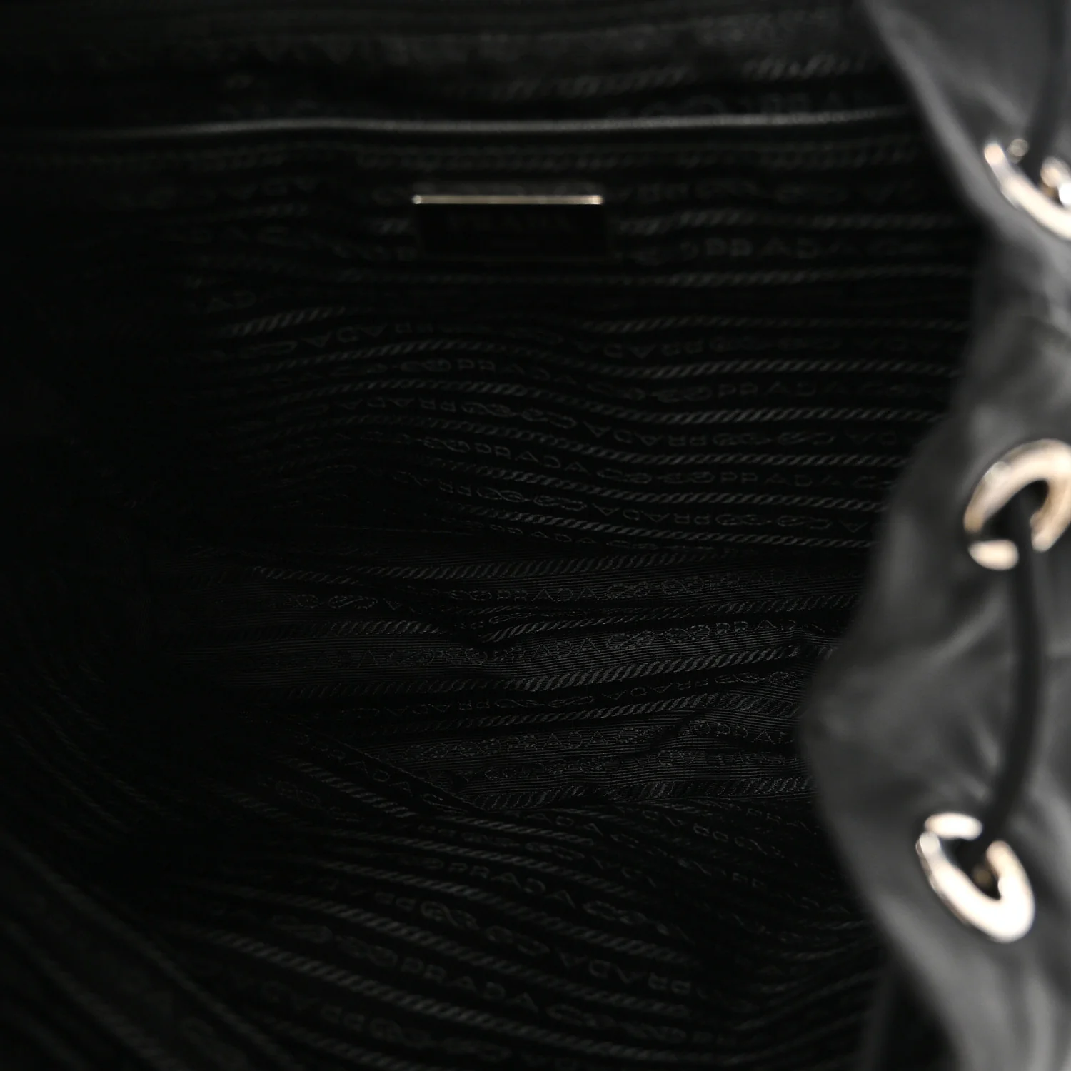 Nylon Vela Medium Backpack Black - Image 5