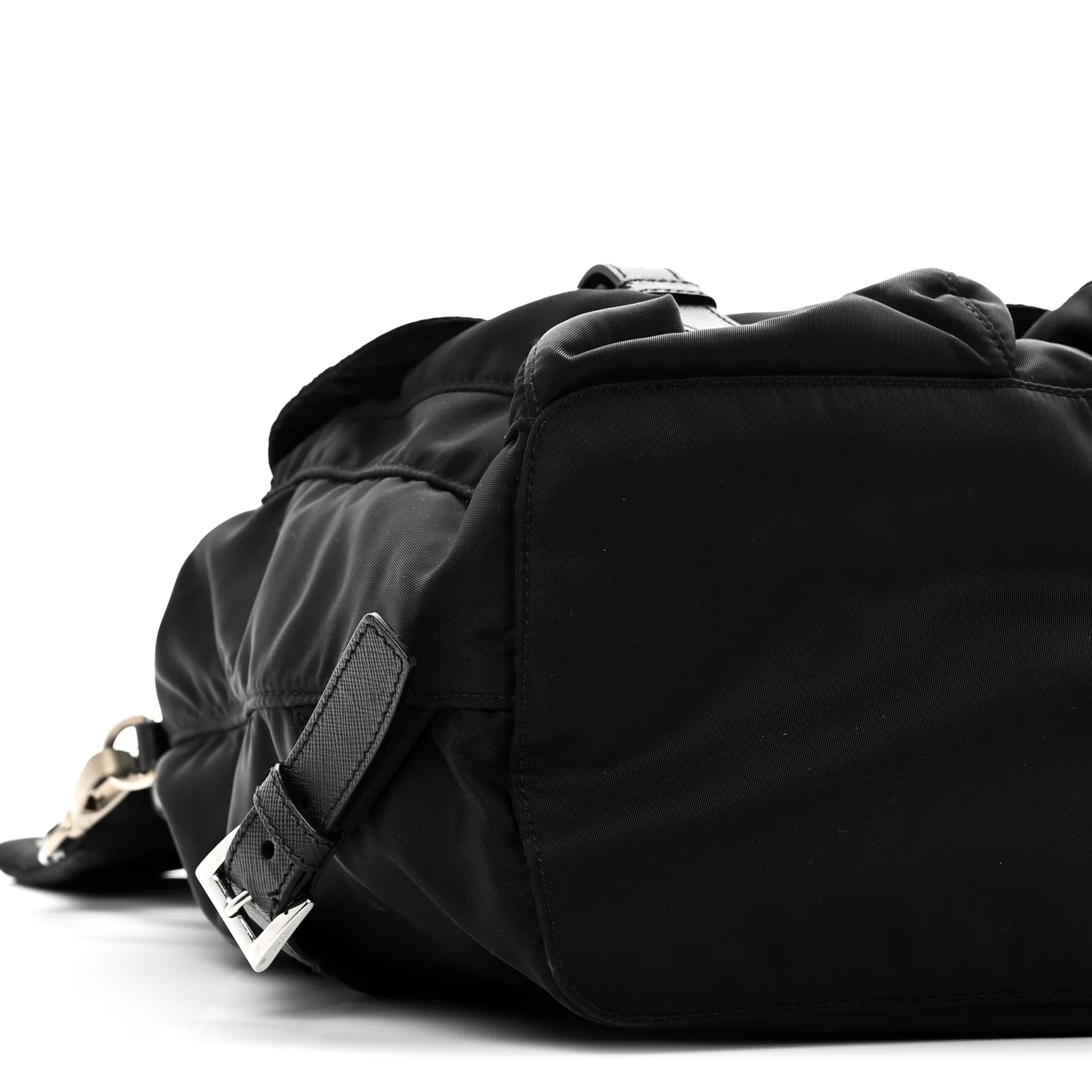 Nylon Vela Medium Backpack Black - Image 8