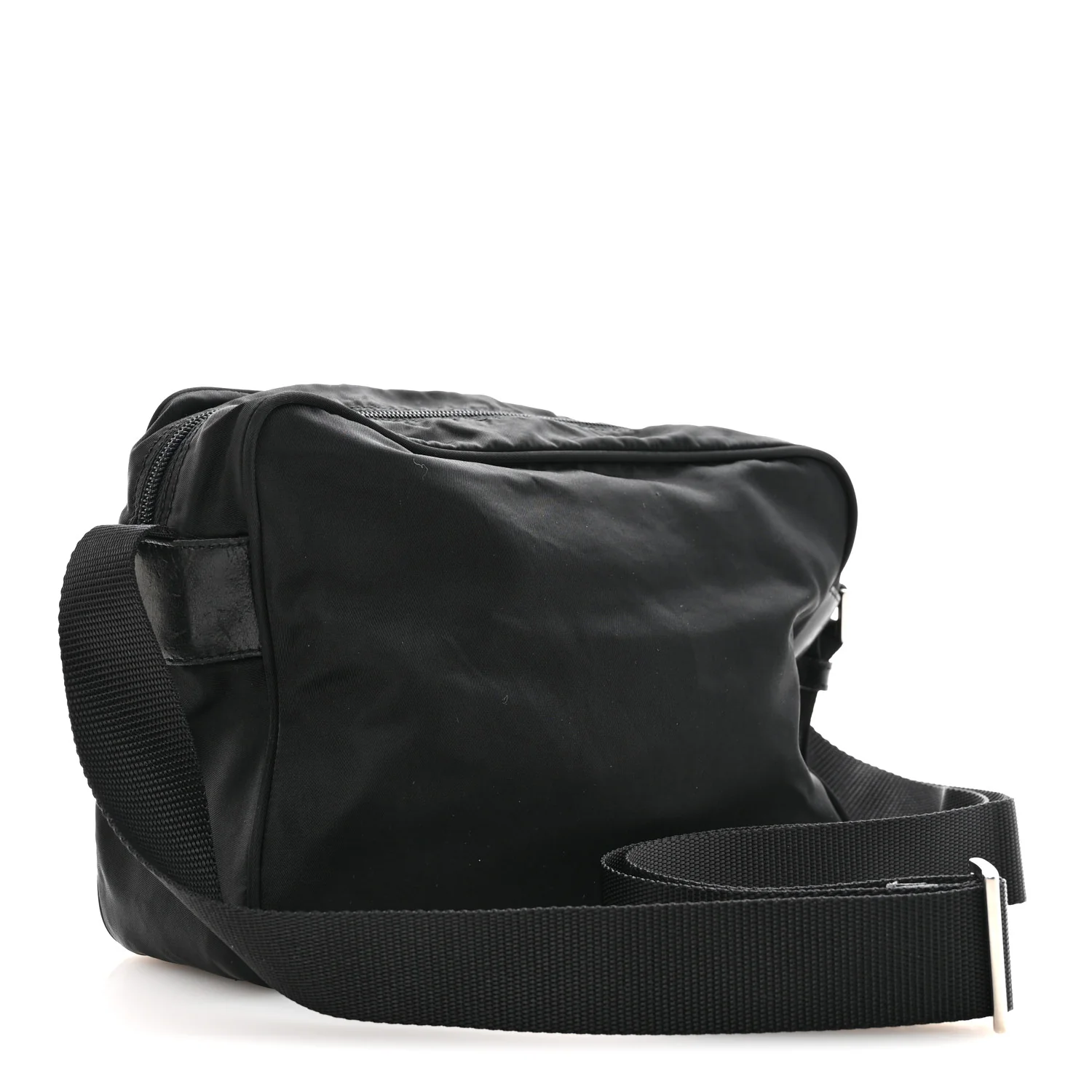 Nylon Vela Messenger Bag Black - Image 3