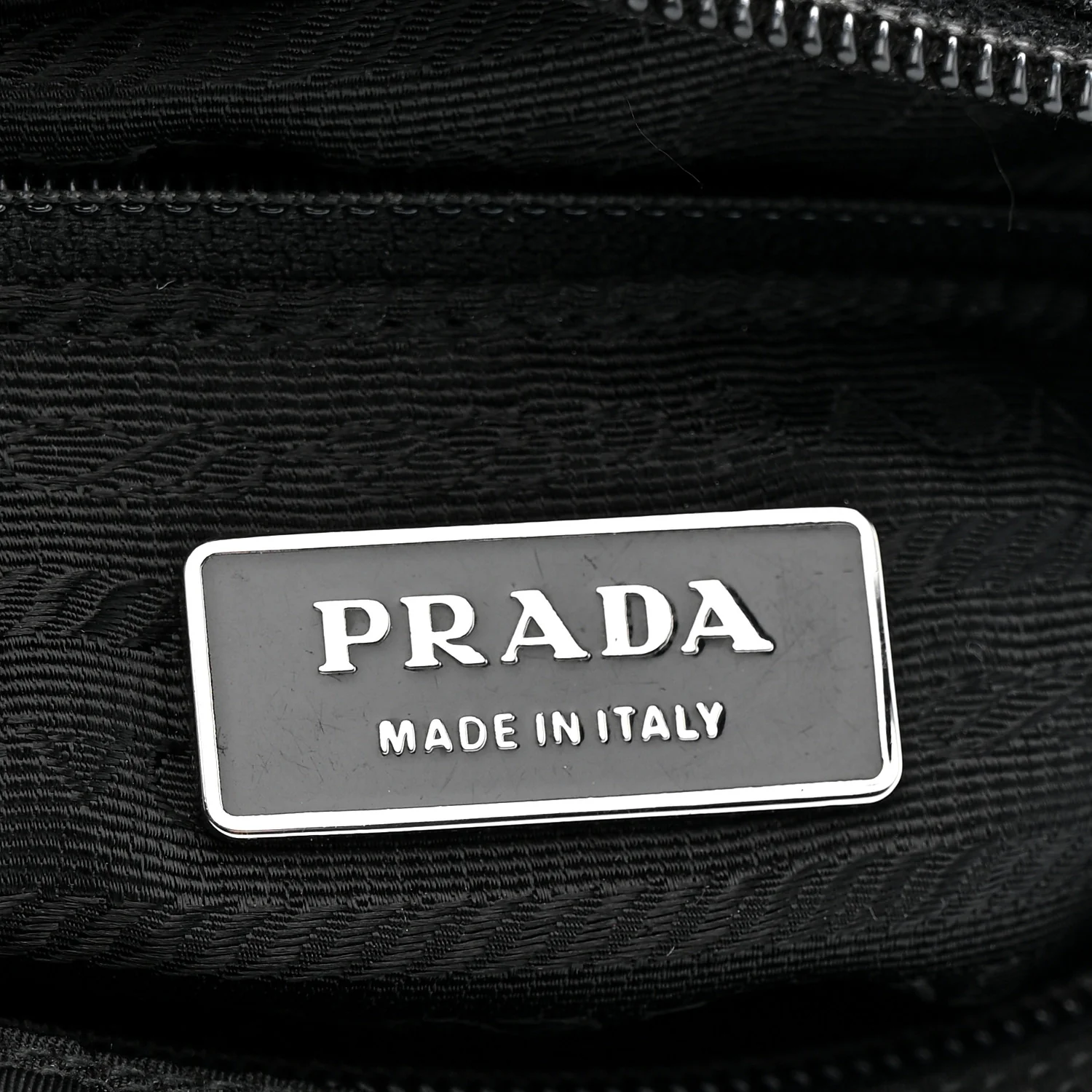 Nylon Vela Saffiano Single Buckle Messenger Shoulder Bag Black - Image 5