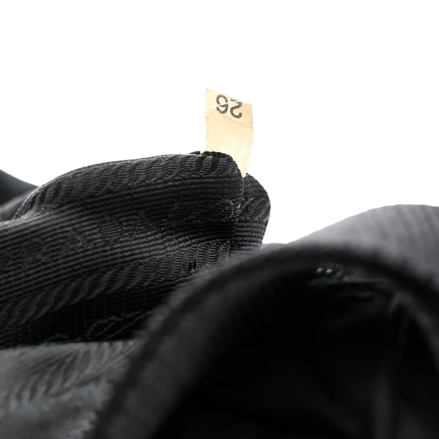Nylon Vela Saffiano Single Buckle Messenger Shoulder Bag Black - Image 6