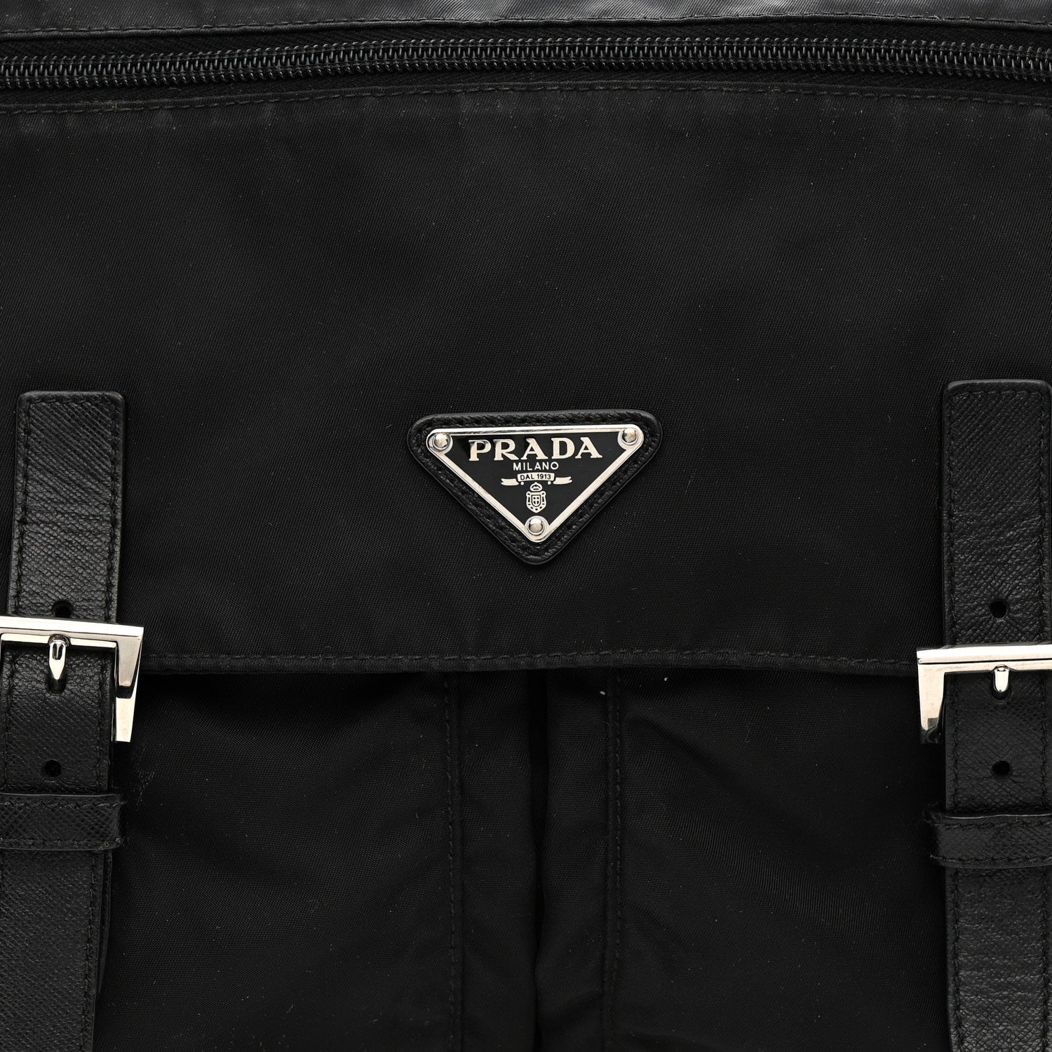 Nylon Vela Sport Messenger Bag Black - Image 8