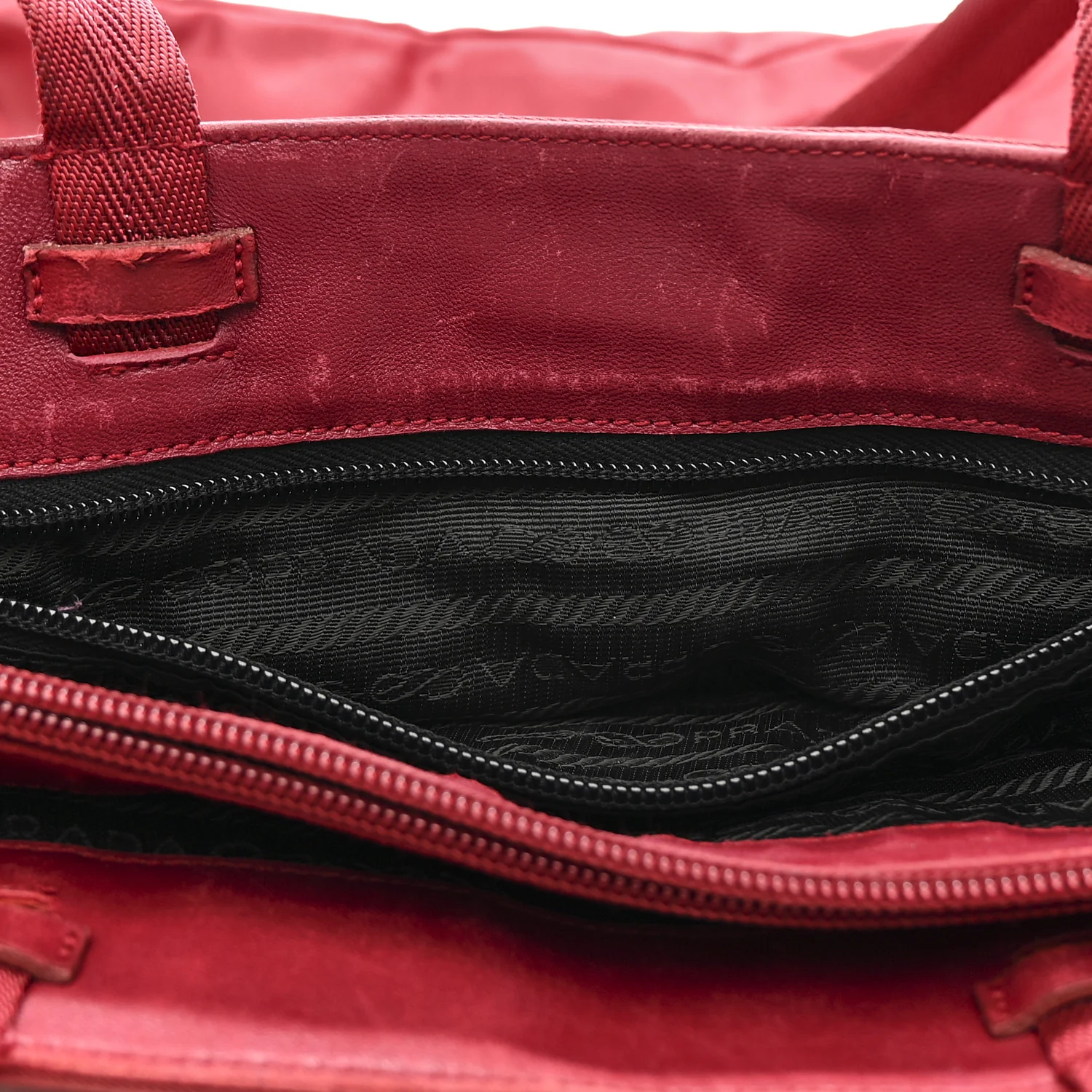 Nylon Zip Tote Bag Granato - Image 13