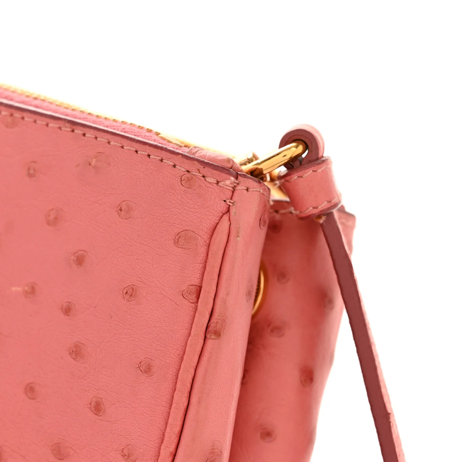 Ostrich Large Galleria Double Zip Tote Begonia - Image 15