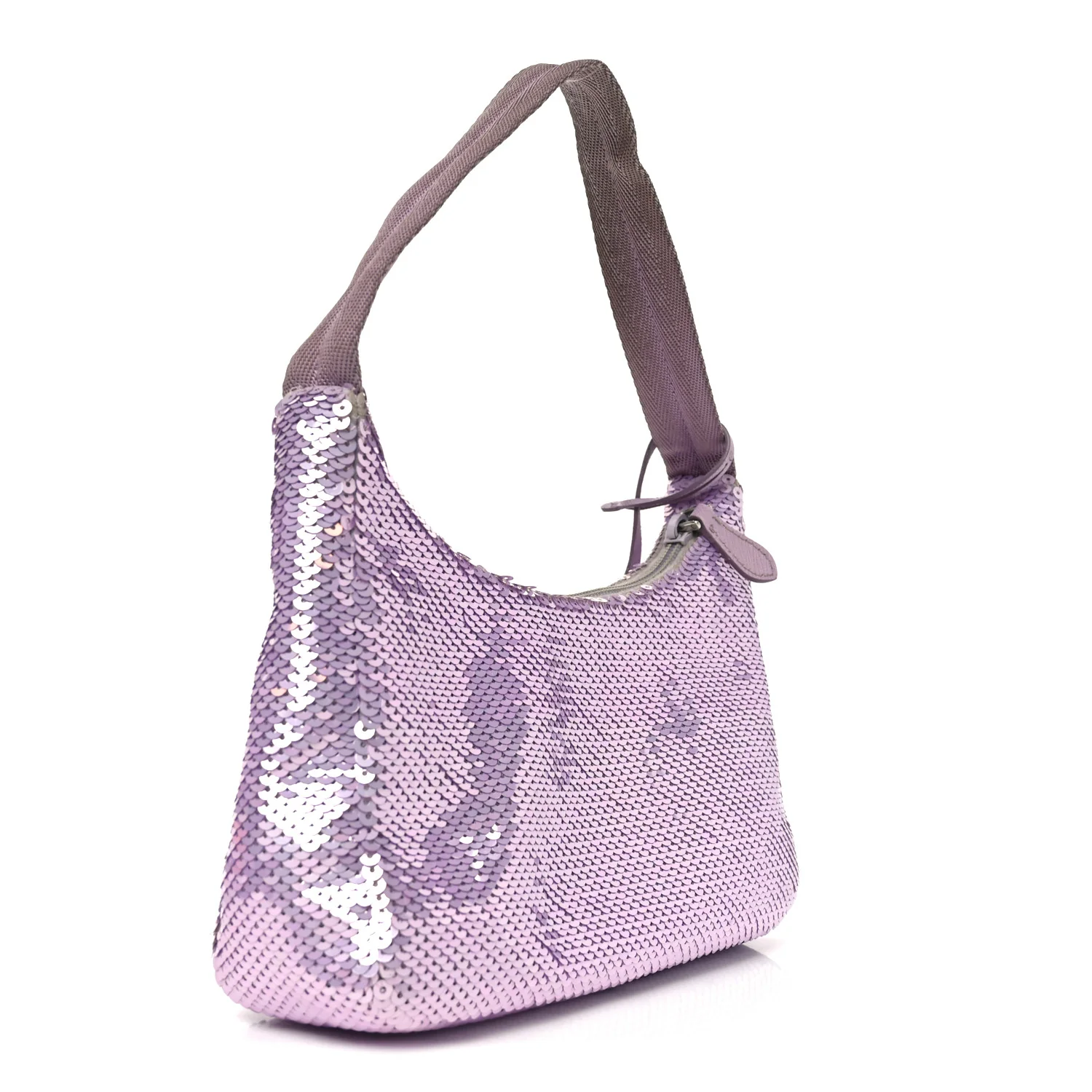 Paillettes Sequin Mini Re-Edition 2000 Bag Lilium Black - Image 3