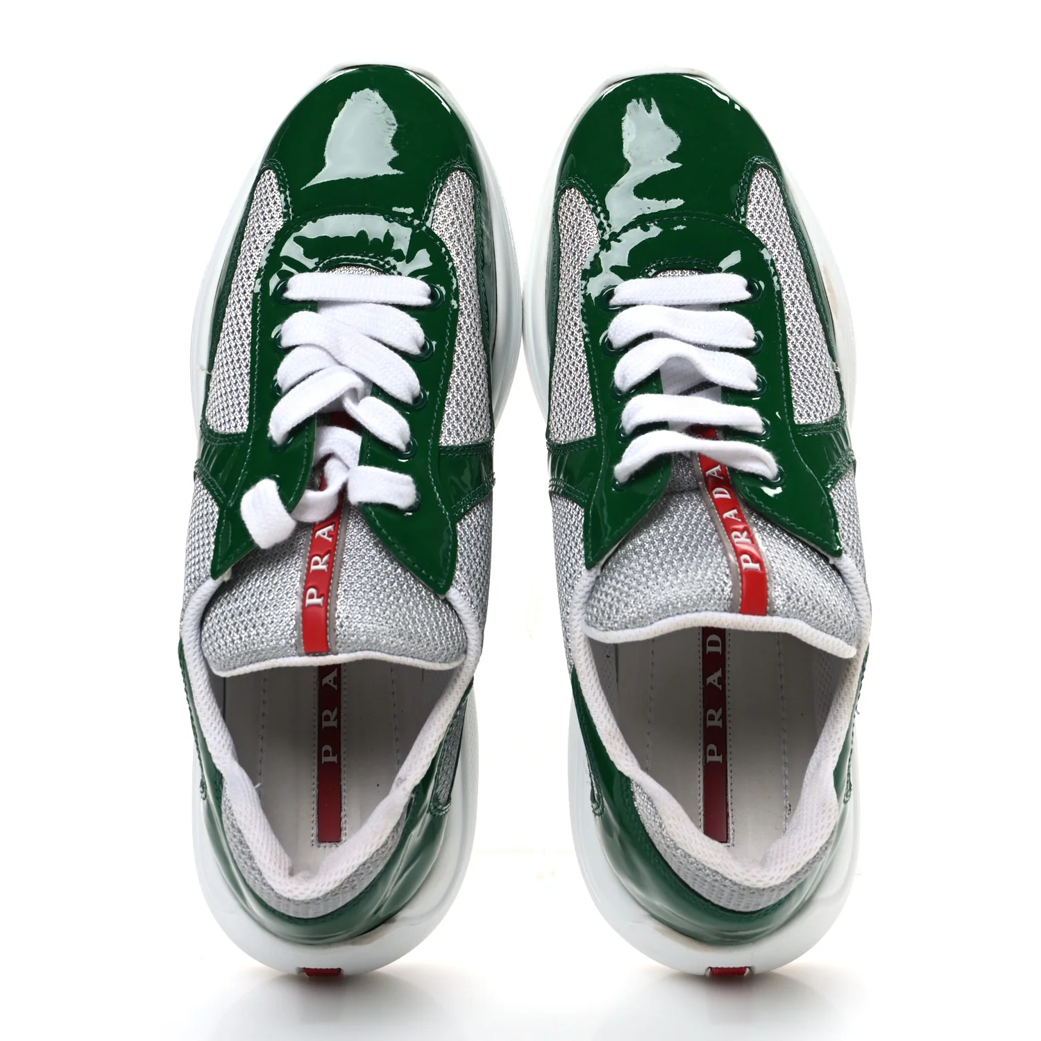 Patent America's Cup Patchwork Sneakers 39.5 Green - Image 2