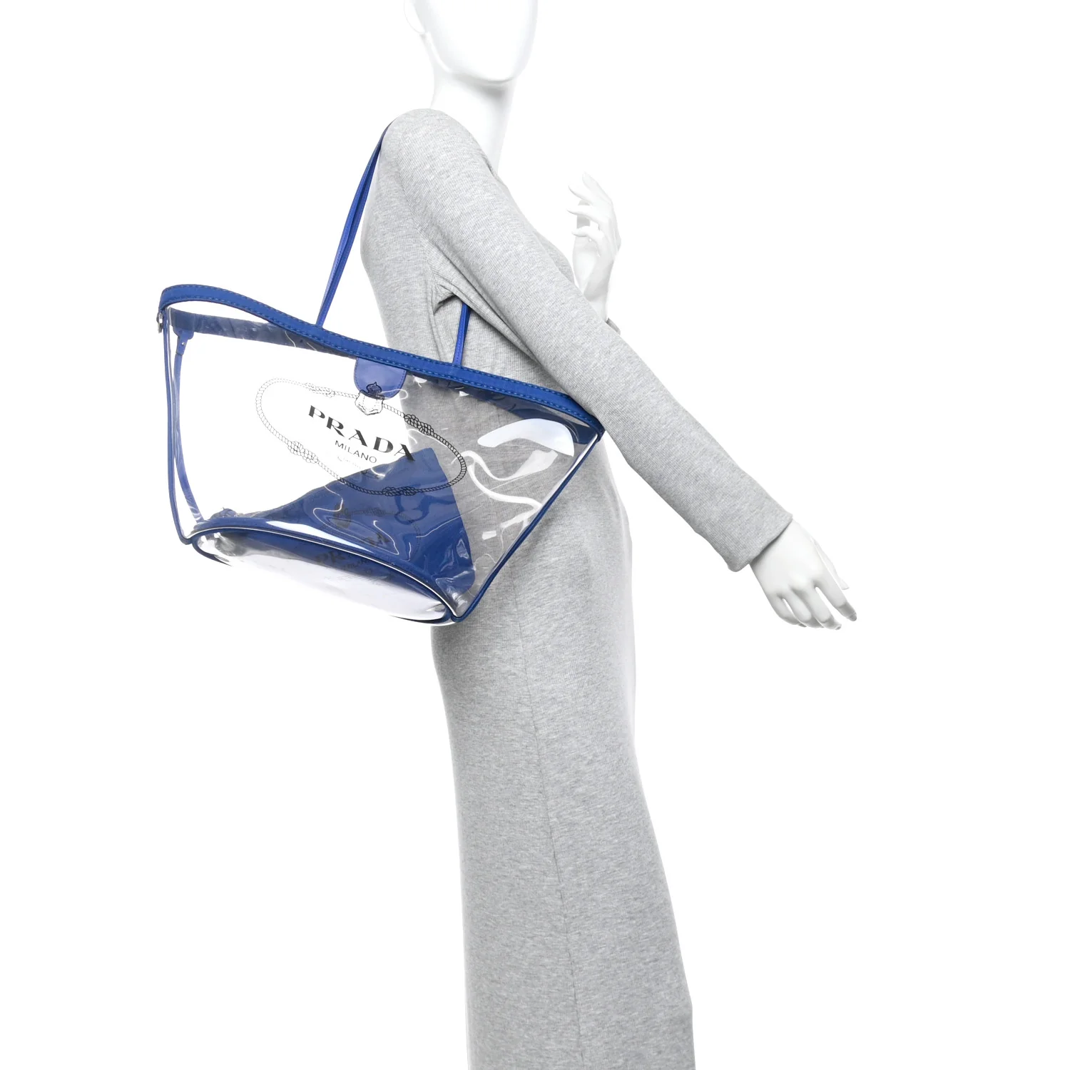 PVC Canapa Tote Cobalto - Image 2