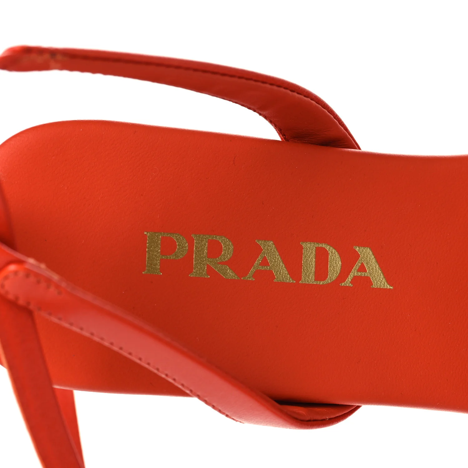Raffia Crochet Triangle Flat Sandals 36 Arancio - Image 8