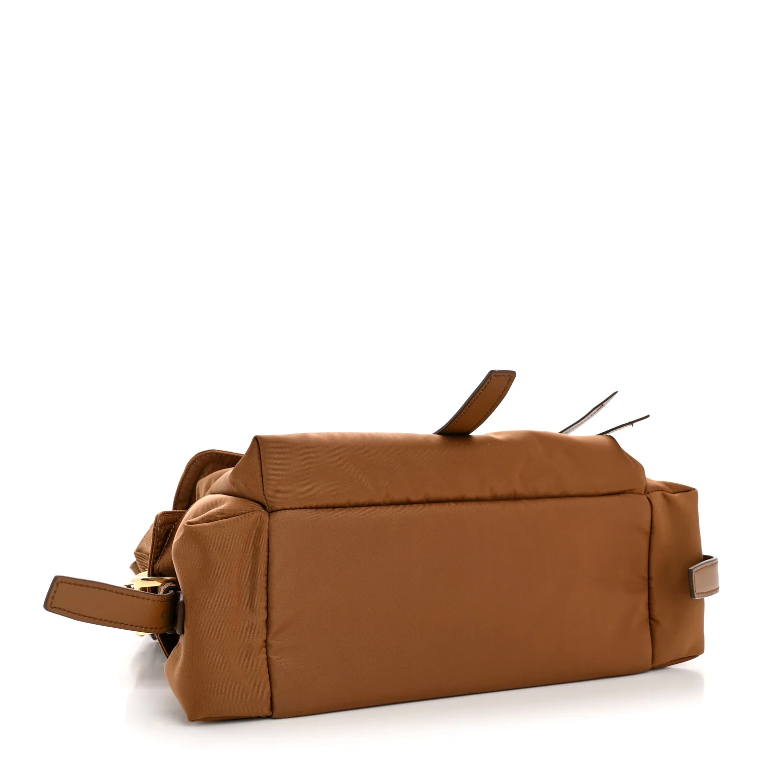 Re-Nylon Medium Explore Shoulder Bag Camel - Image 4