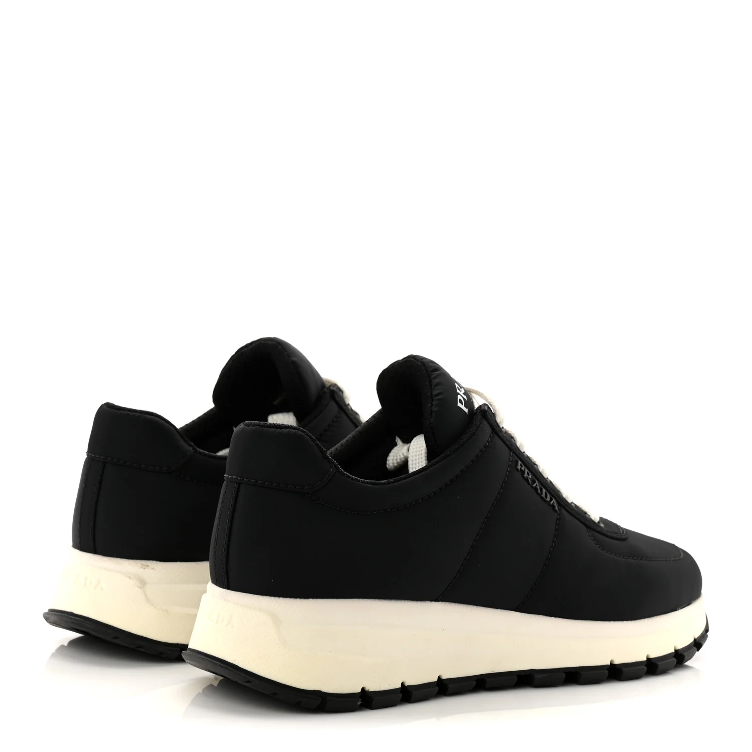 Re-Nylon Piuma Logo Quilted 45mm Sneakers 36.5 Black - Image 4