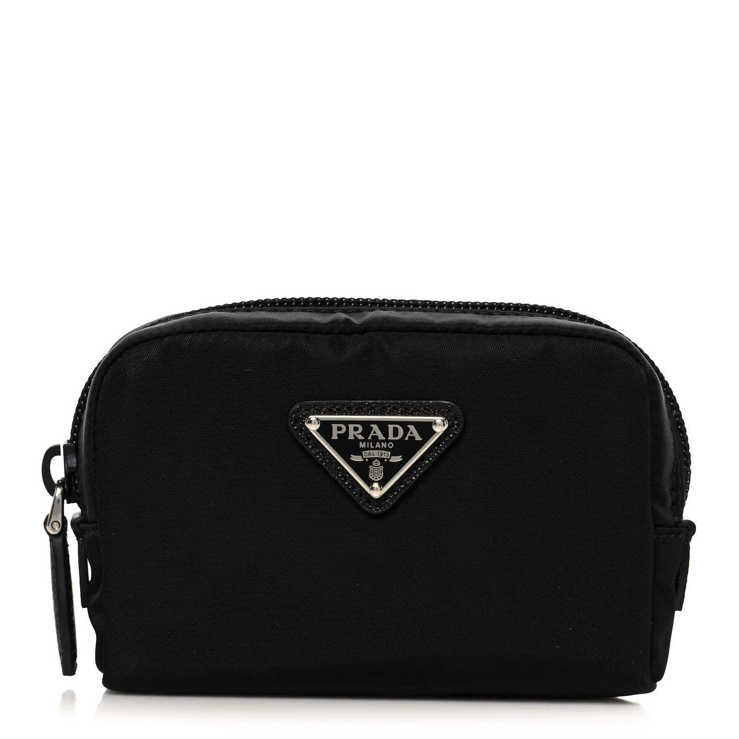 Re-Nylon Saffiano Cosmetic Pouch Black
