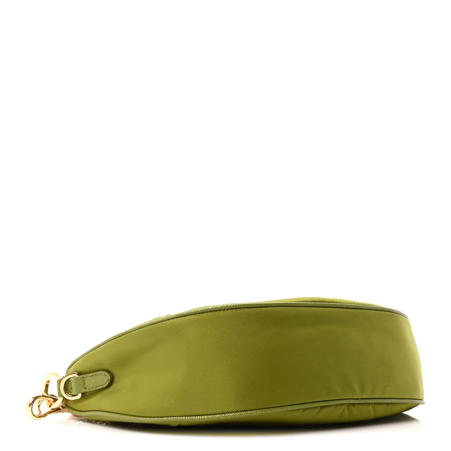 Re-Nylon Saffiano Demi-lune Shoulder Bag Edera - Image 7