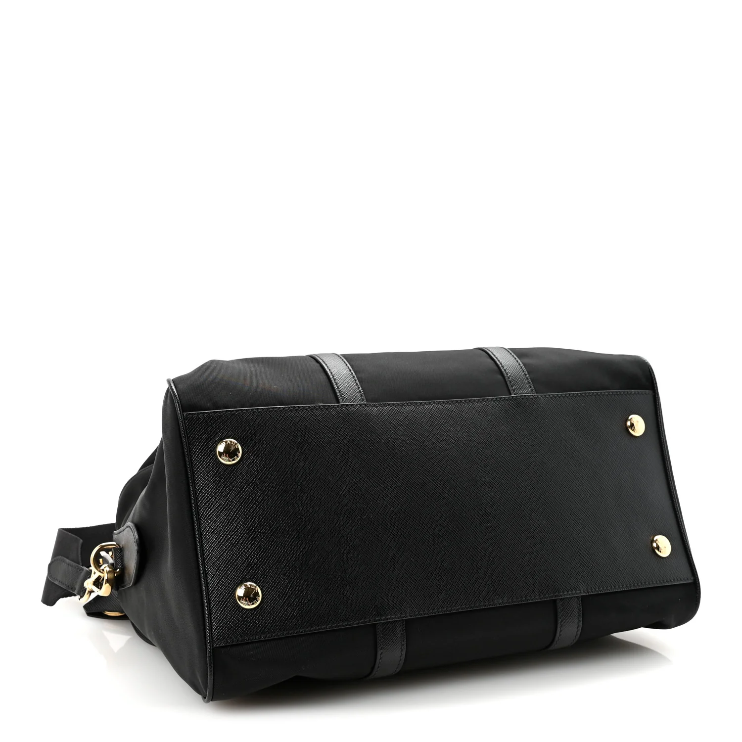 Re-Nylon Saffiano Medium Re-Edition 1978 Top Handle Bag Black - Image 4