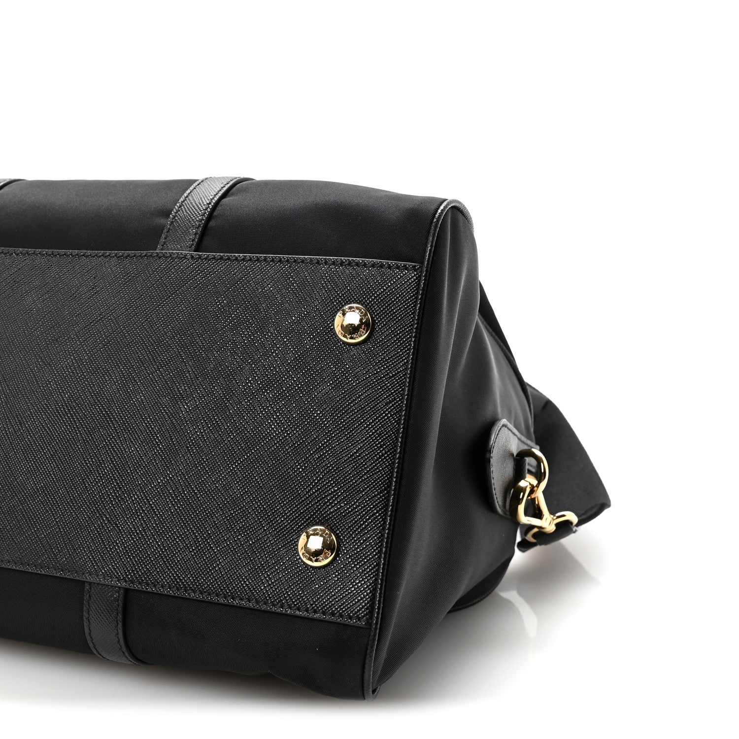 Re-Nylon Saffiano Medium Re-Edition 1978 Top Handle Bag Black - Image 9
